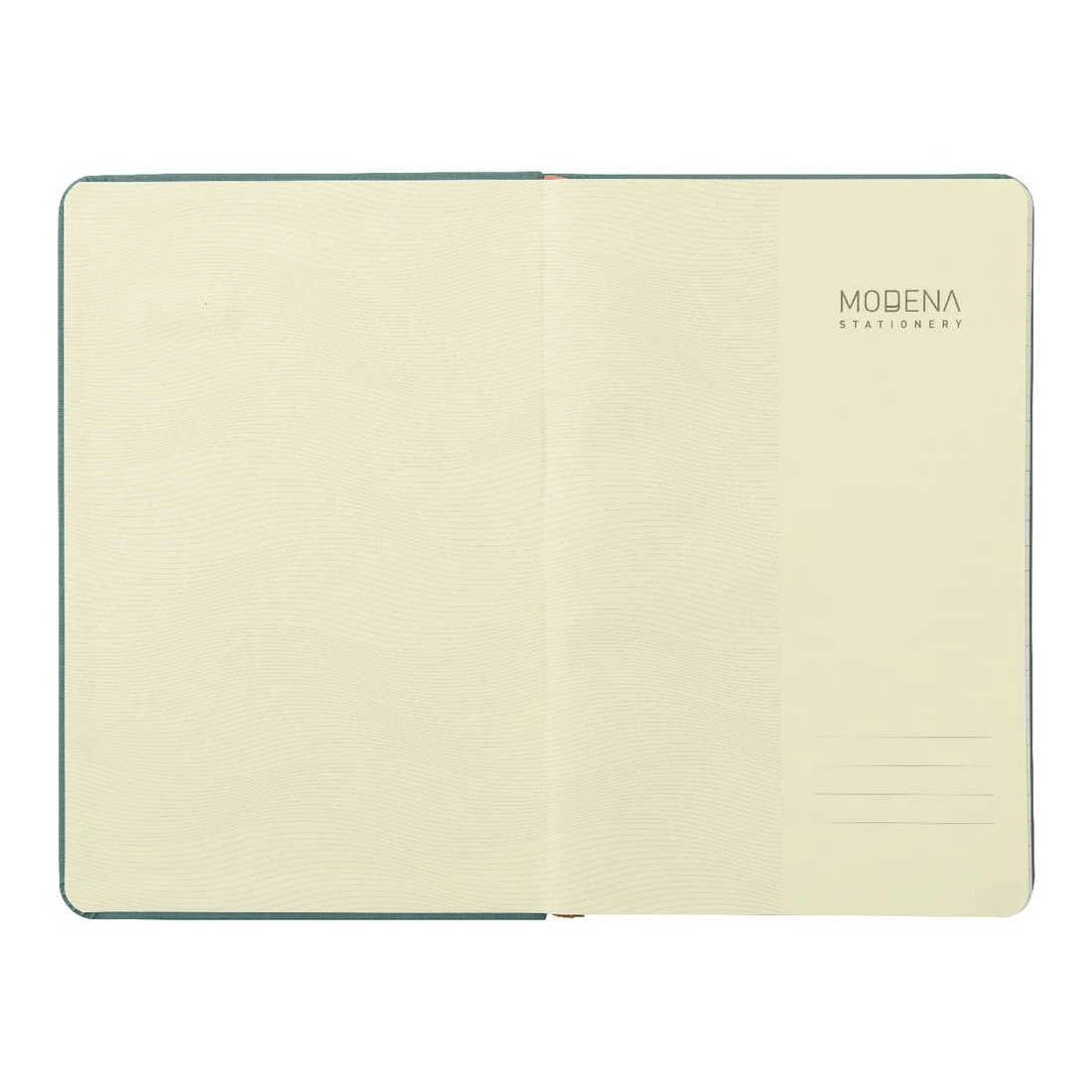 3 Modena A5 Linen Ruled Notebook Teal, 3 of 5