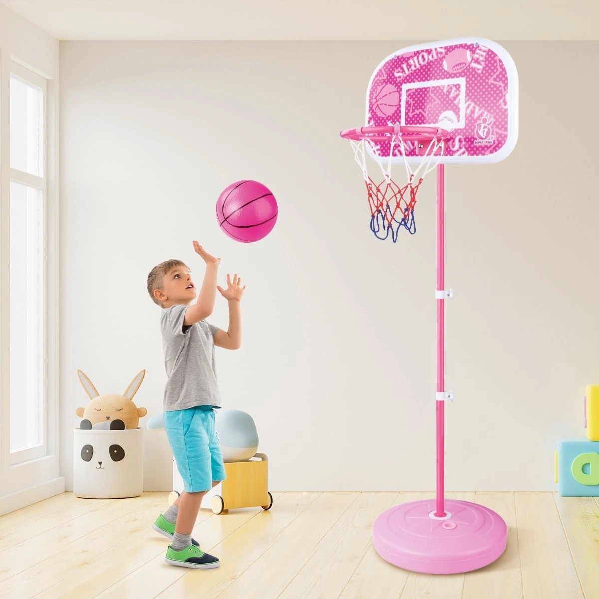 4 Ausway Portable Freestanding Kids Basketball Hoop, 4 of 7