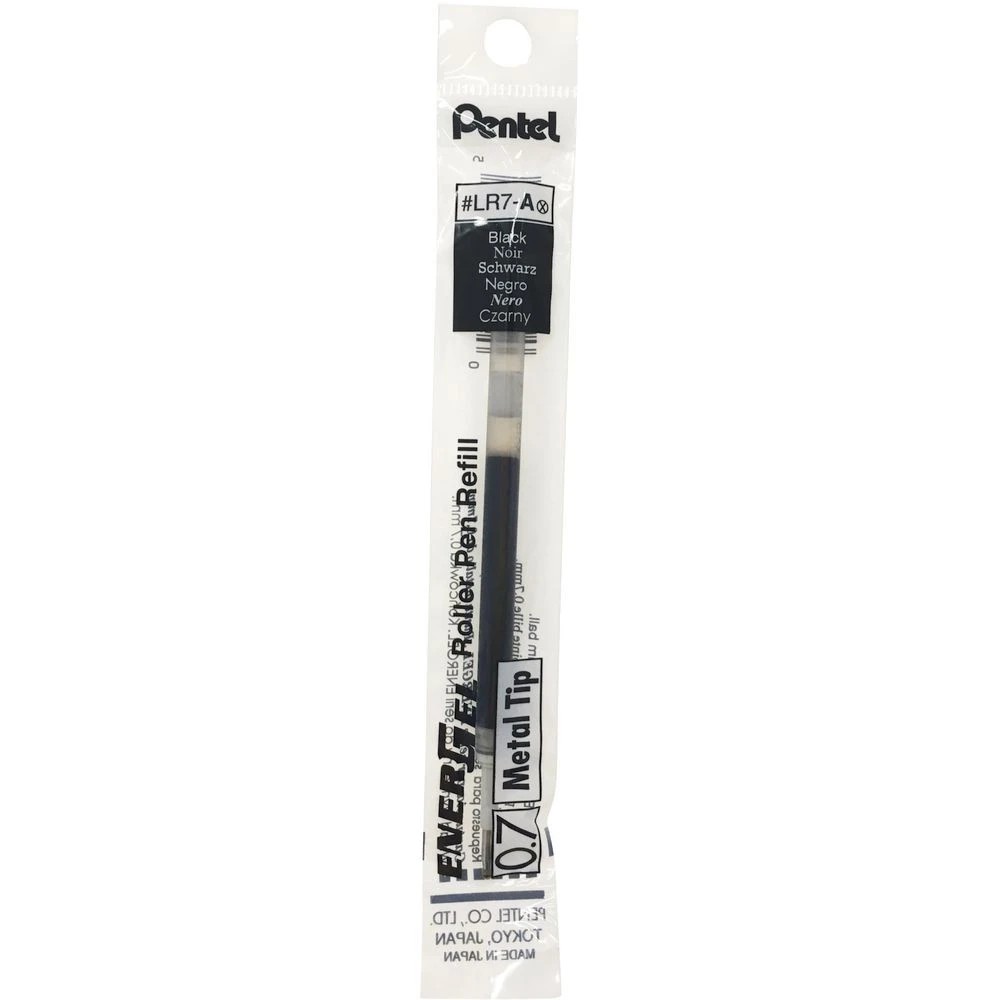 3 Pentel Energel Pen Refills 0.7mm Black, 3 of 4