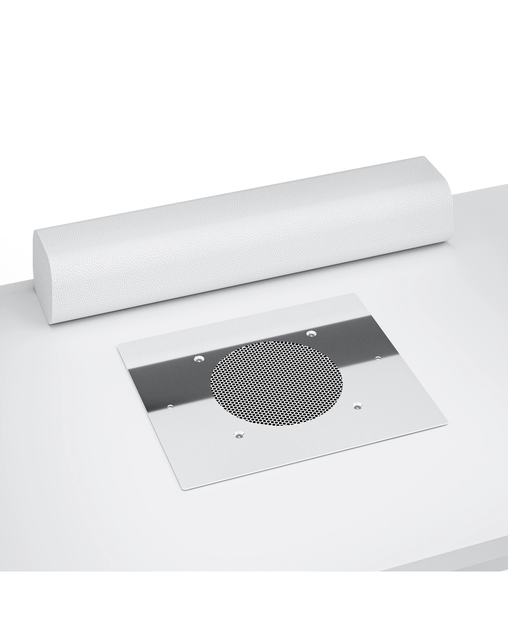 6 Advwin Manicure Table Dressing Nail Tech Desk with Dust Collector Rotating Reversible L-Shaped Salon Workstation - White, 6 of 8