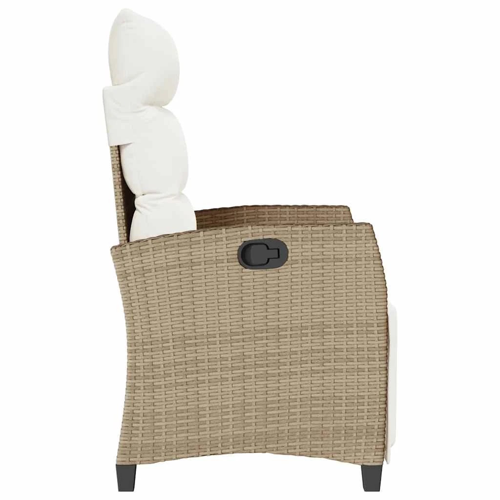6 vidaXL reclining garden chair Foldable - Beige, 6 of 9