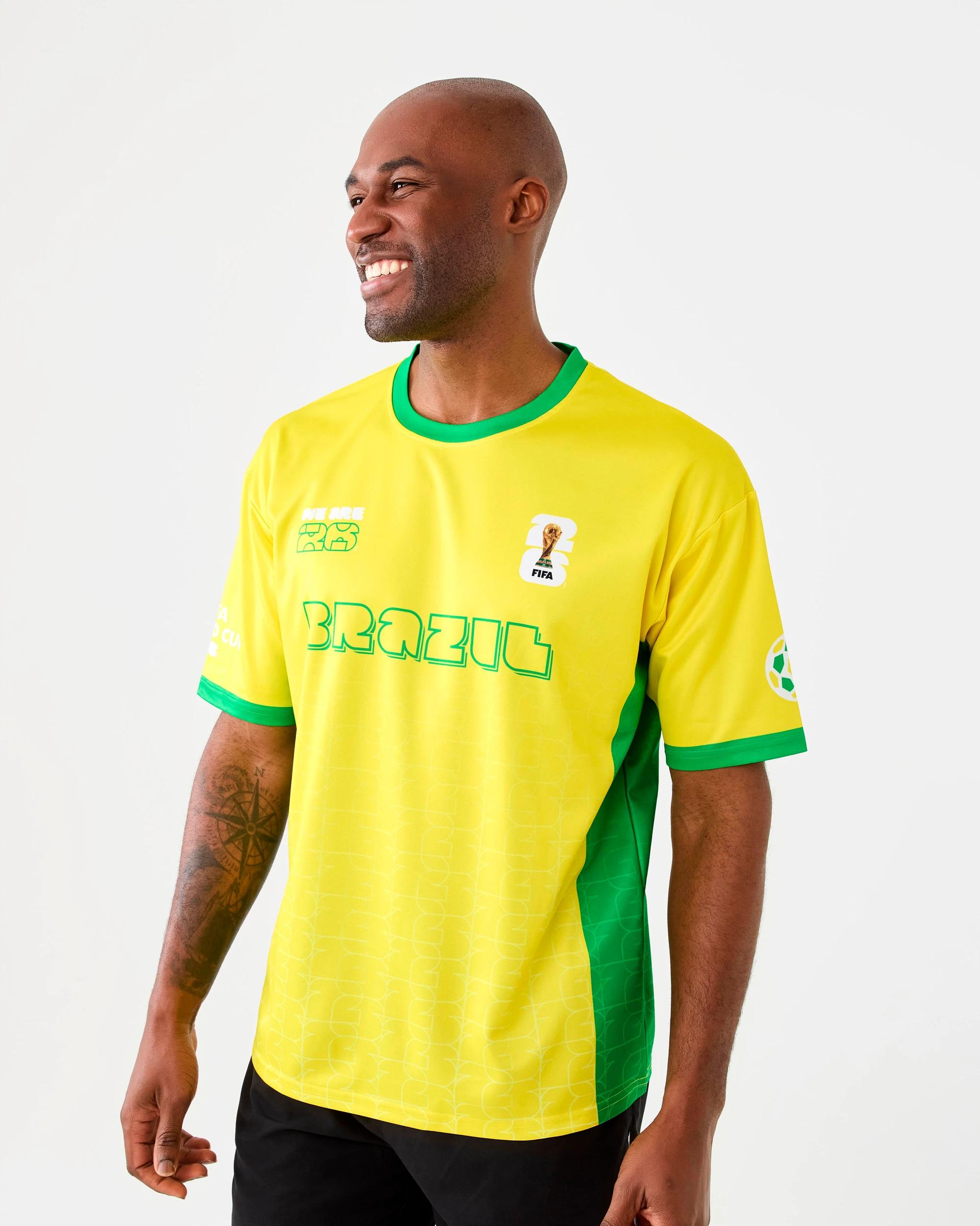 2 FIFA Country Adult T-shirt Brazil, 2 of 9