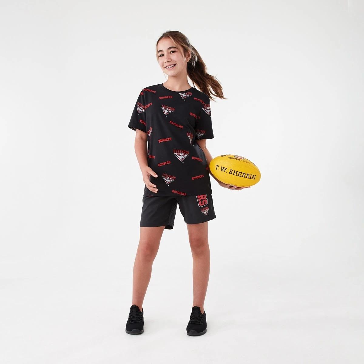 8 Official AFL Kids All Over Print T-shirt Essendon, 8 of 10