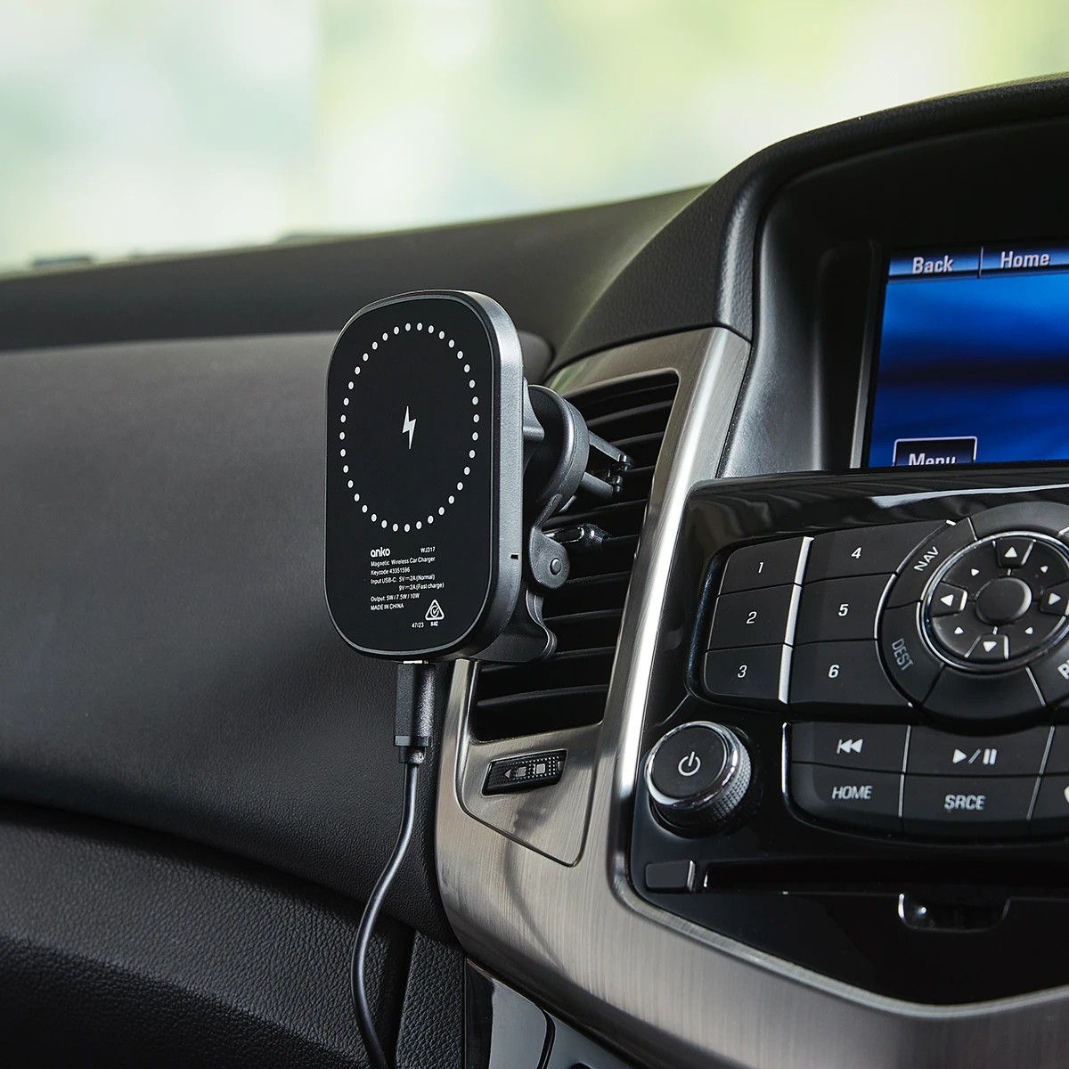 1 Magnetic Car Charger - Black, 1 of 8