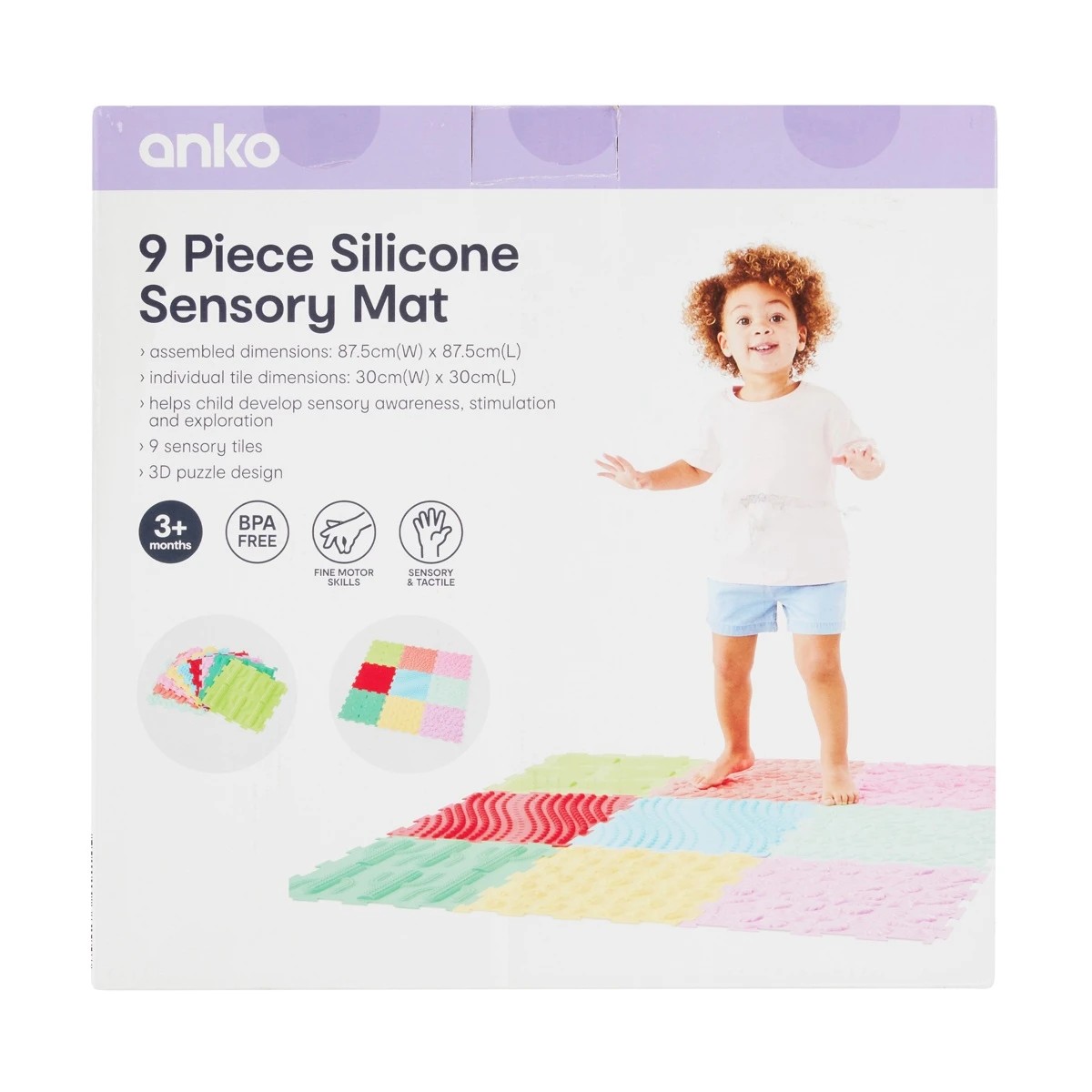 10 9 Piece Silicone Sensory Mat, 10 of 10
