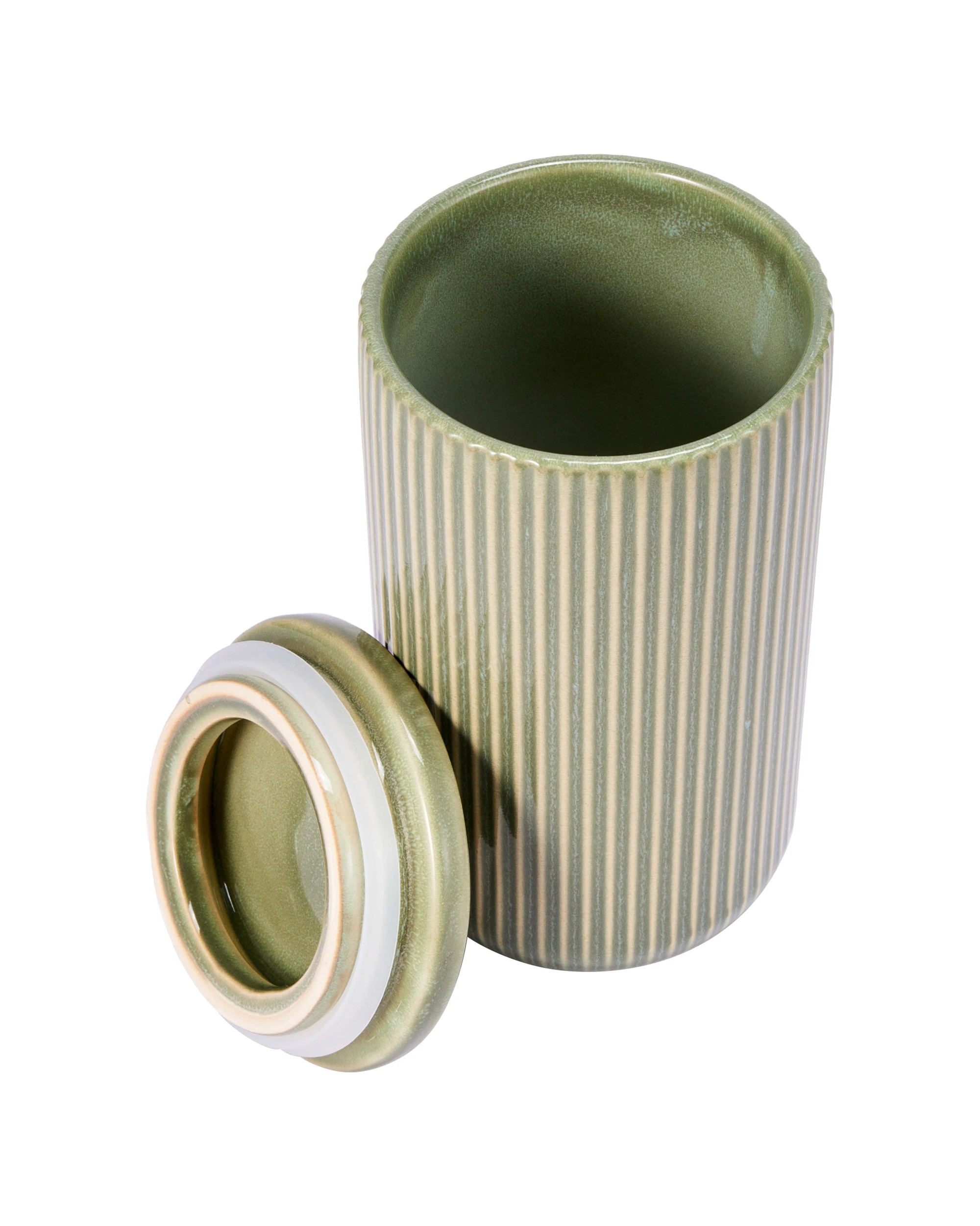 2 Large Green Linear Canister, 2 of 4