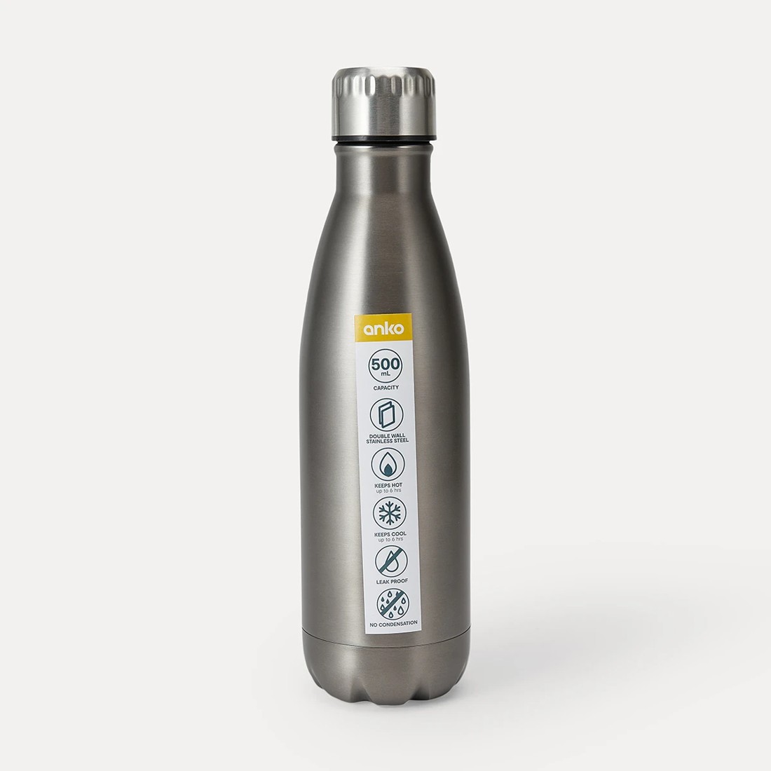 7 500ml Graphite Double Wall Insulated Drink Bottle, 7 of 8