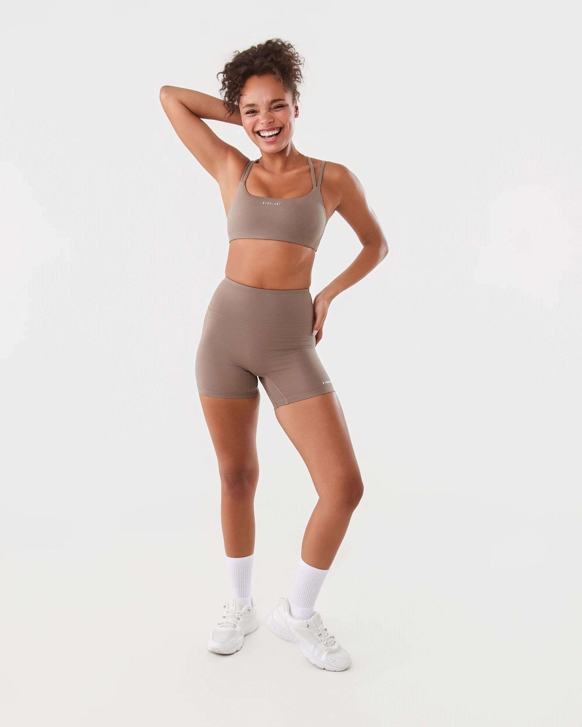 2 Everlast Womens Strappy Crop Top Mushroom, 2 of 10