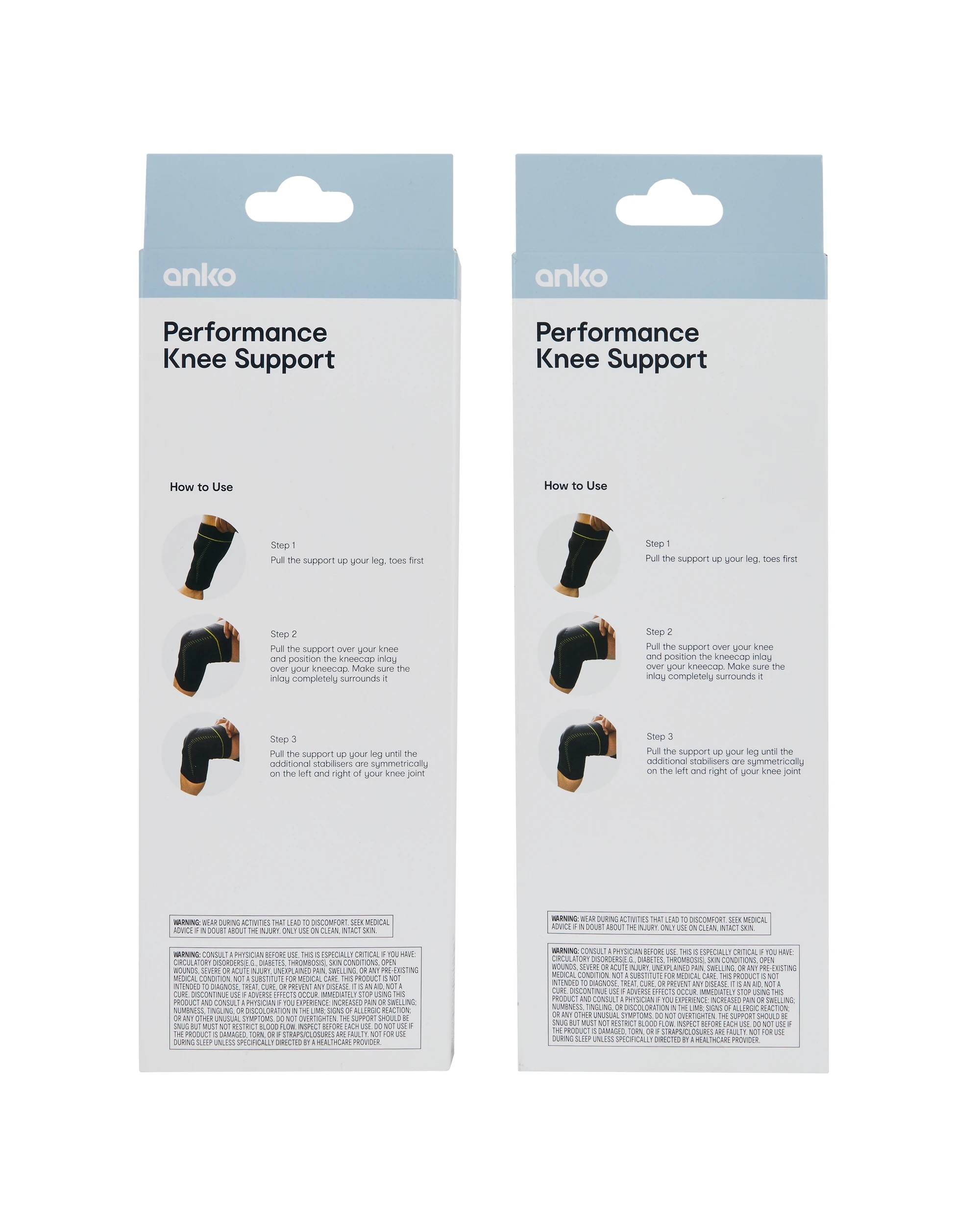 6 Performance Knee Support - Assorted, 6 of 6
