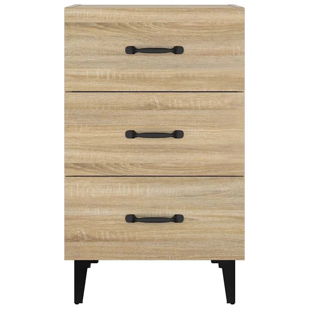 3 vidaXL Bedside cabinet Ample Storage - Brown, 3 of 10