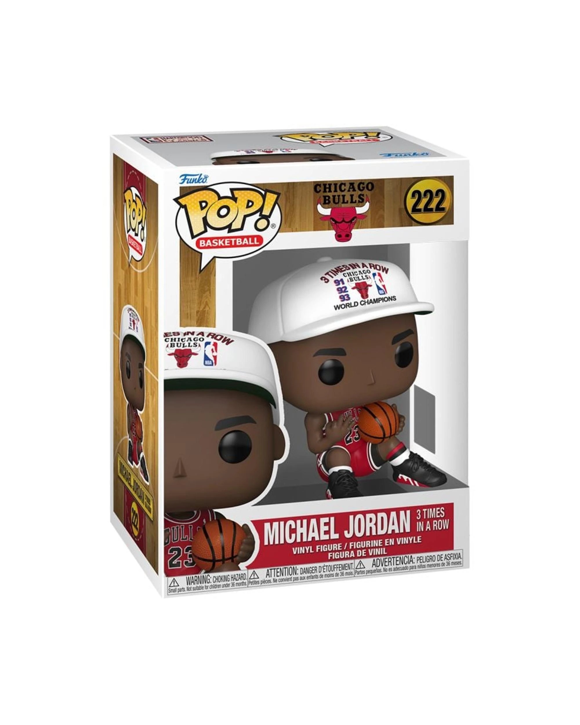 3 NBA Bulls Michael Jordan 3 in a Row Funko POP! Vinyl, 3 of 3