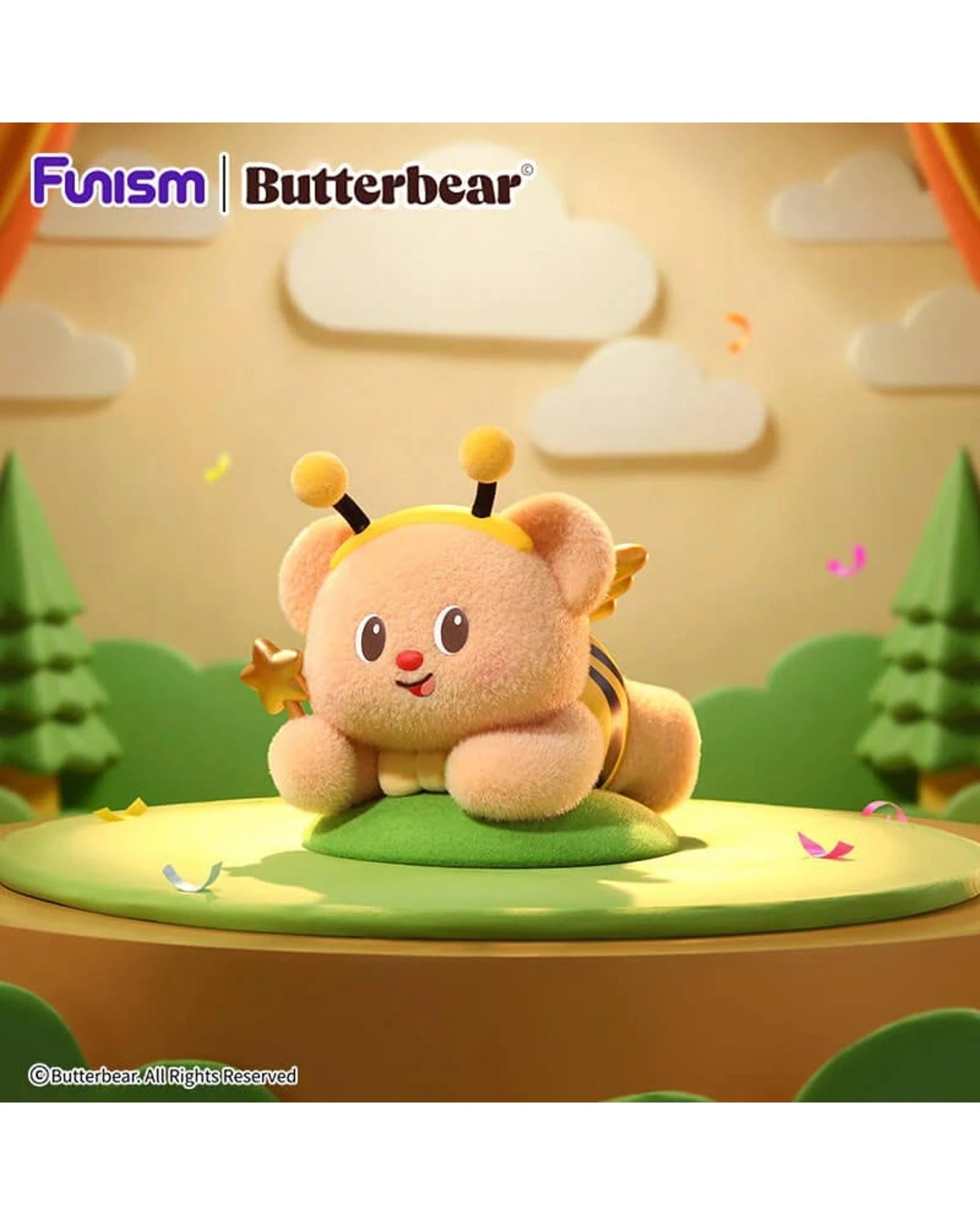 7 Funism Butterbear Adorable Influencer Series Figures Blind Box, 7 of 10
