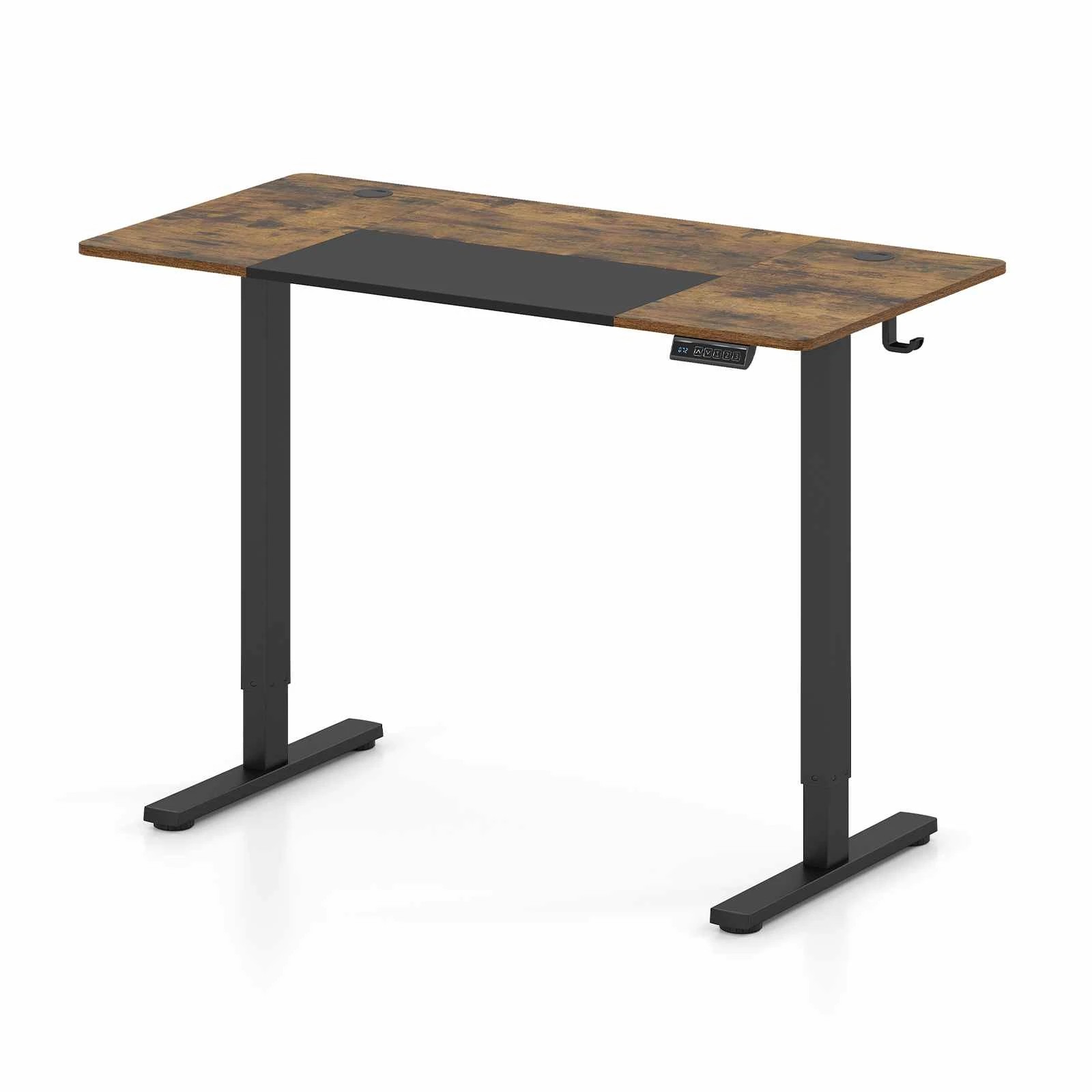 1 Costway 120 x 60cm Electric Standing Desk Height Adjustable Stand Up Desk - Black, 1 of 6