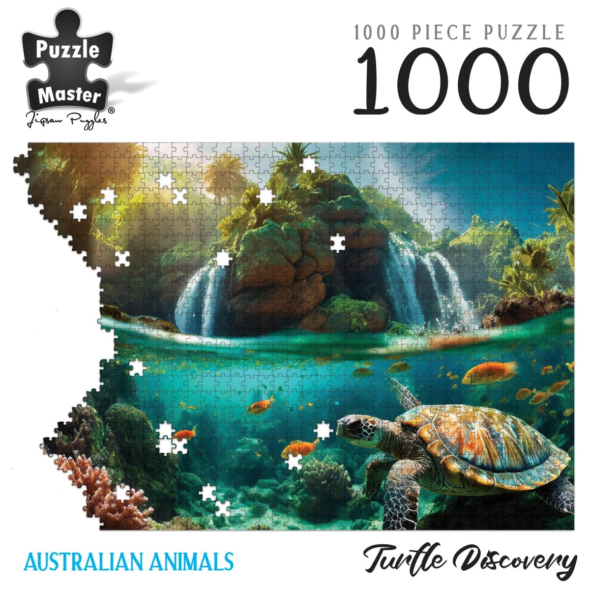 7 Puzzle Master Turtle Discovery 1000 Piece Jigsaw Puzzle, 7 of 7