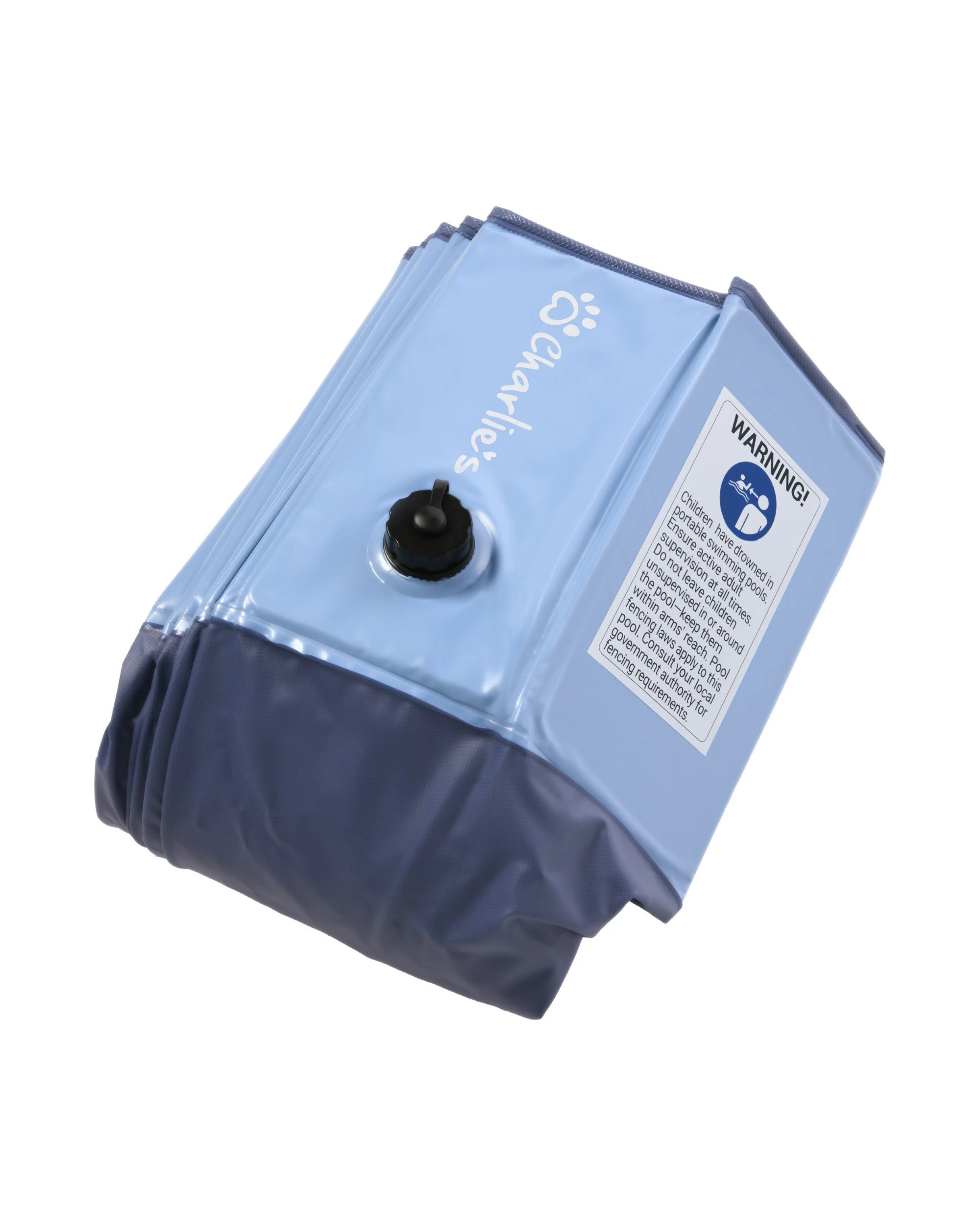 5 Charlie's Splash Society Portable Foldable Dog Pool 160x30cm Extra Large - Blue, 5 of 10