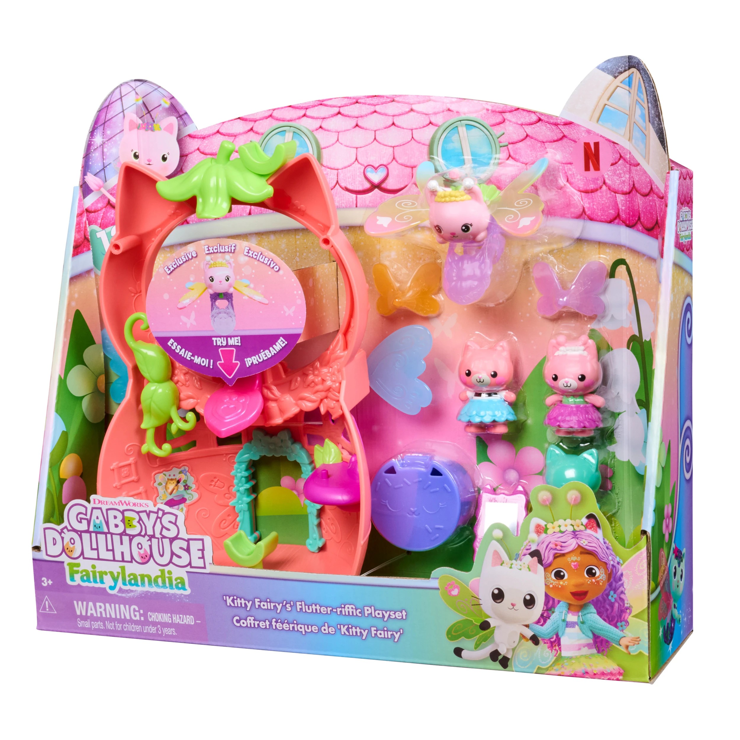 9 Dreamworks Gabby's Dollhouse Fairylandia Kitty Fairy's Flutter-rific Playset, 9 of 10