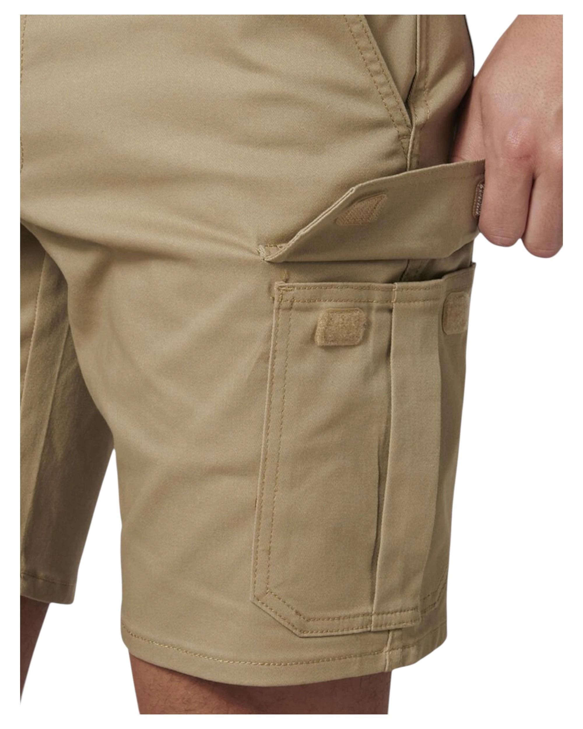 3 Hard Yakka Mens Core Basic Stretch Drill Cargo Short Khaki Y05067 KHAKI, 3 of 4