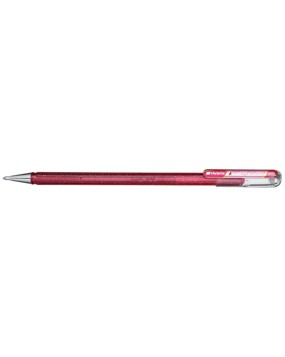 Pentel Hybrid Dual Metallic K110 Gel Pen Pink