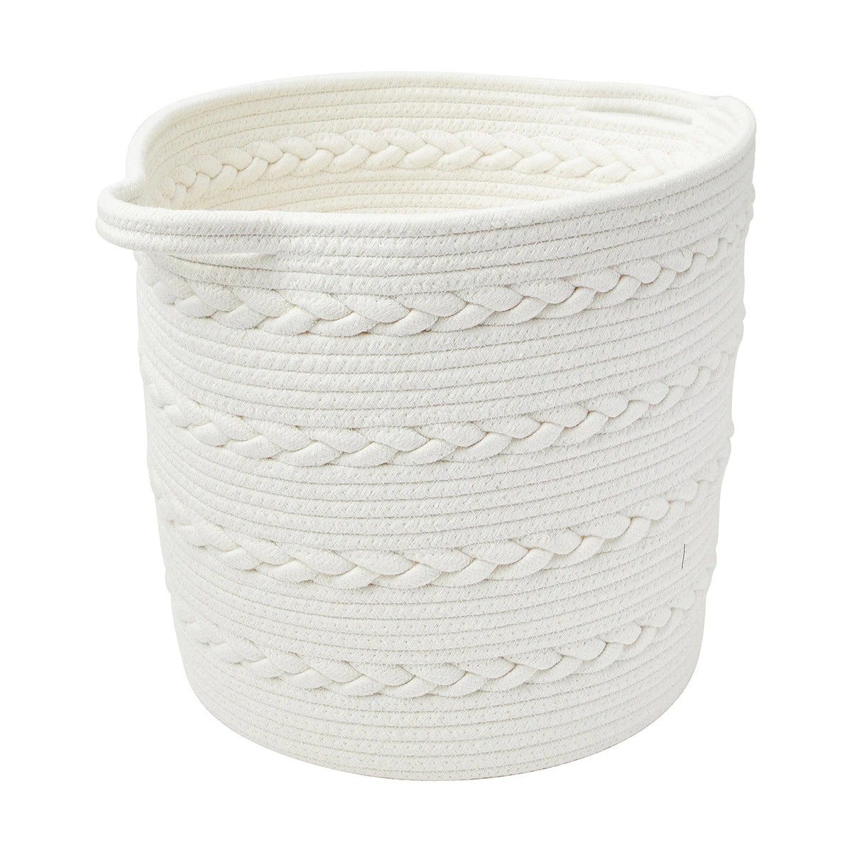 2 Round Braid Rope Basket - White, 2 of 7