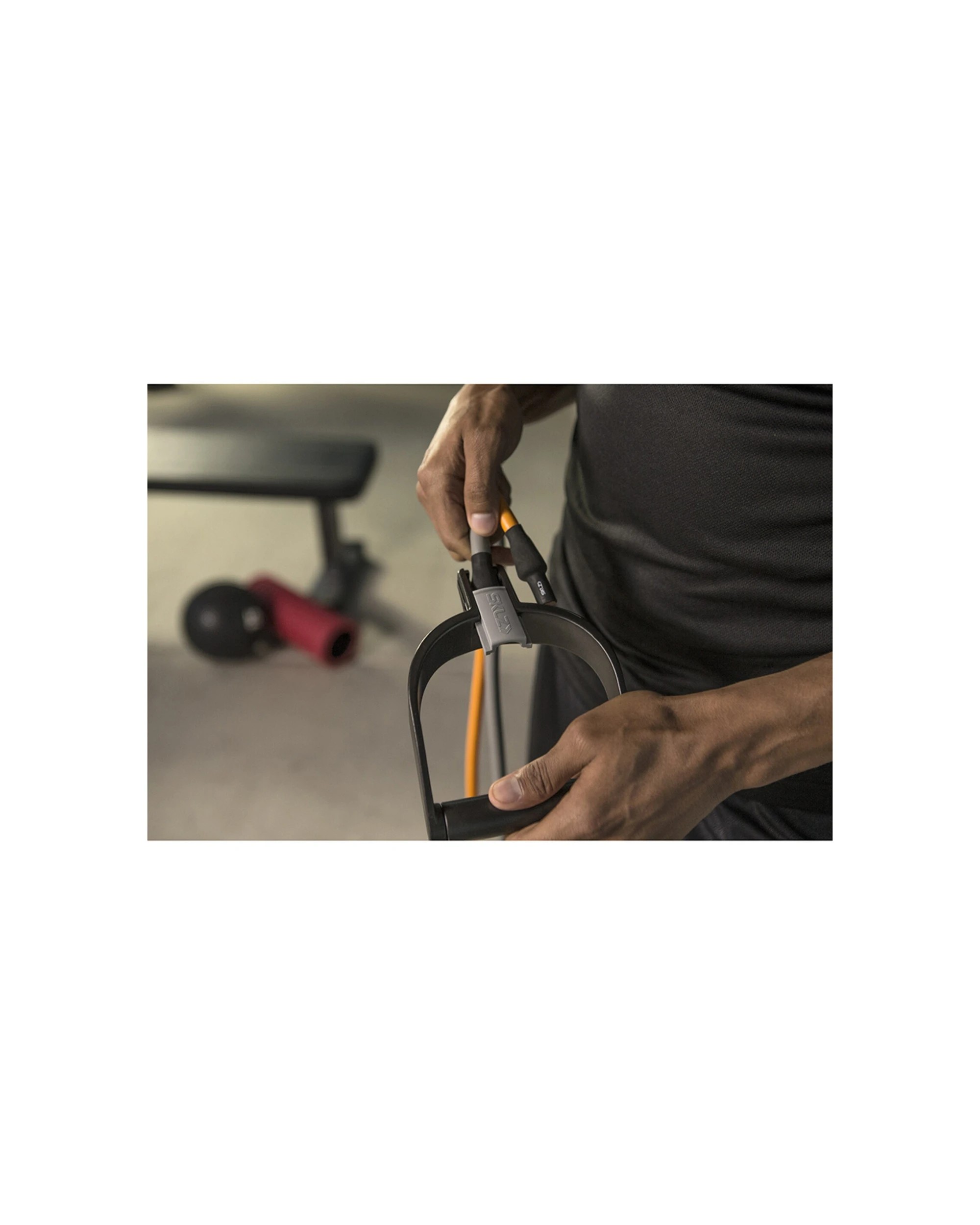 2 SKLZ Training Cable Light Weight 30-40lb 152cm Latex Slide-Lock Compatible - Orange, 2 of 3