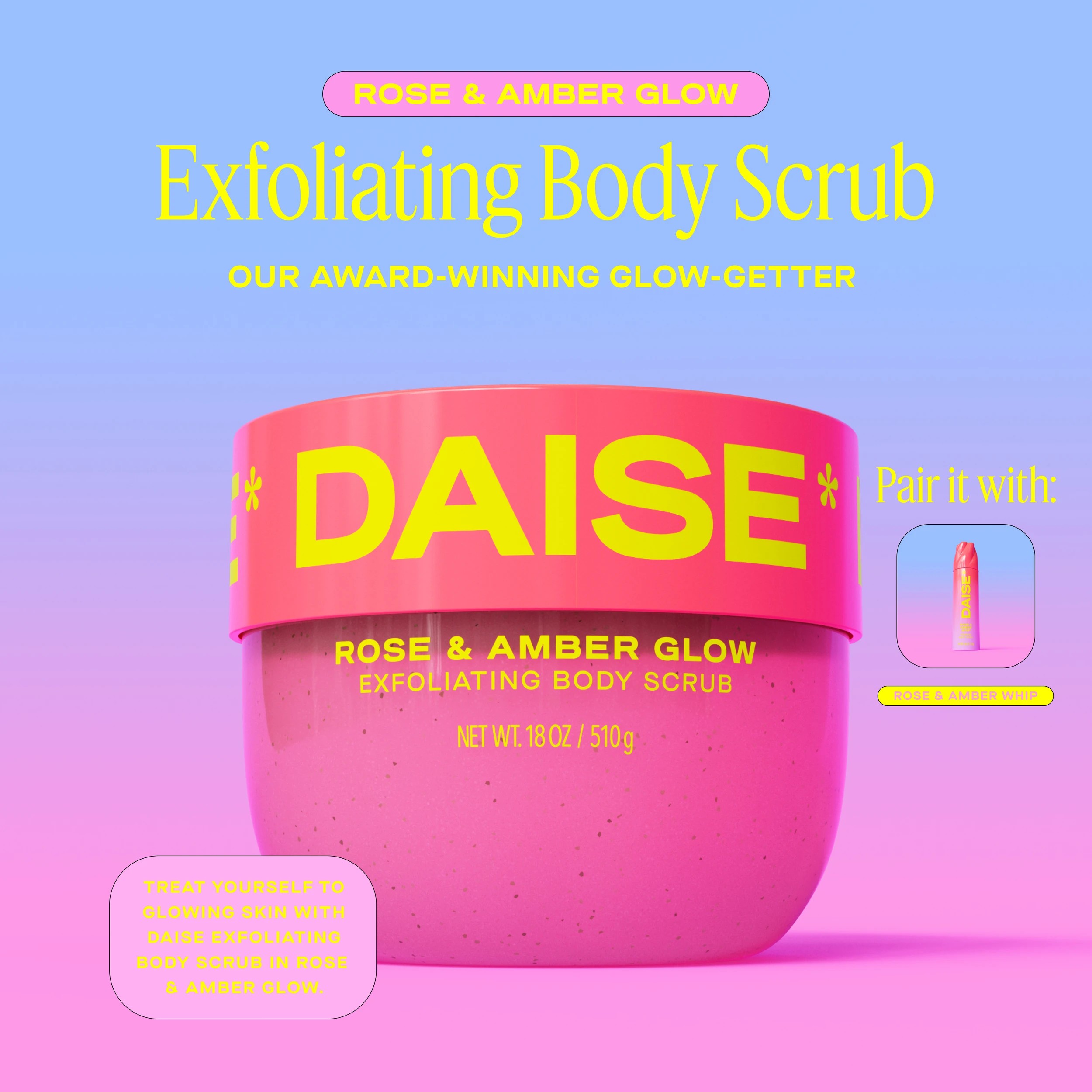 5 DAISE Exfoliating Body Scrub 510g - Rose and Amber Glow, 5 of 8