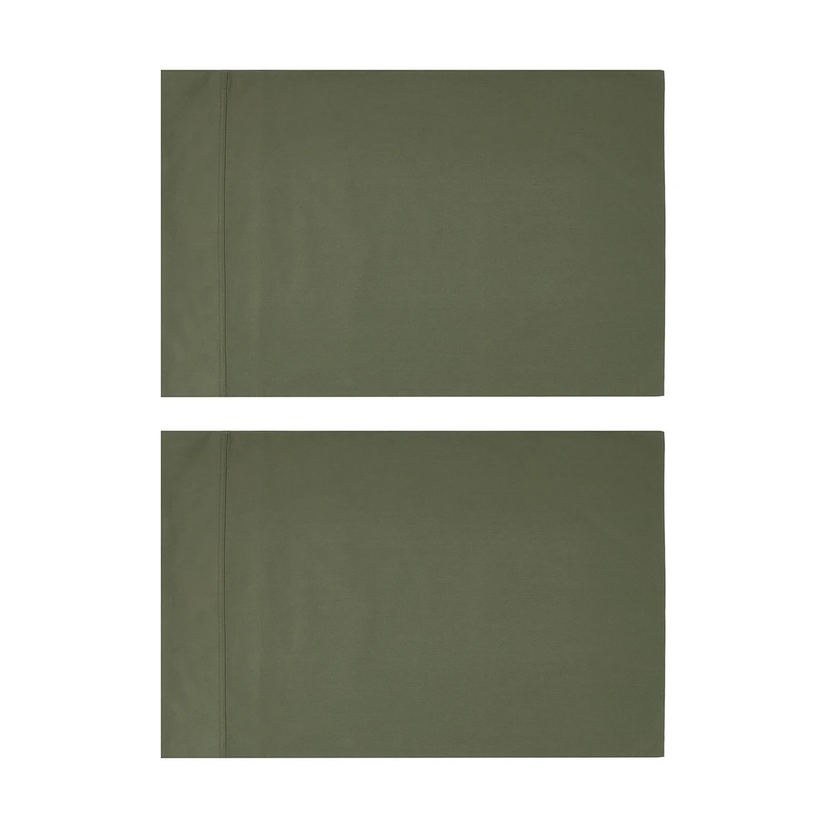 2 2 Pack 500 Thread Count Australian Grown Cotton Standard Pillowcases - Forest, 2 of 5