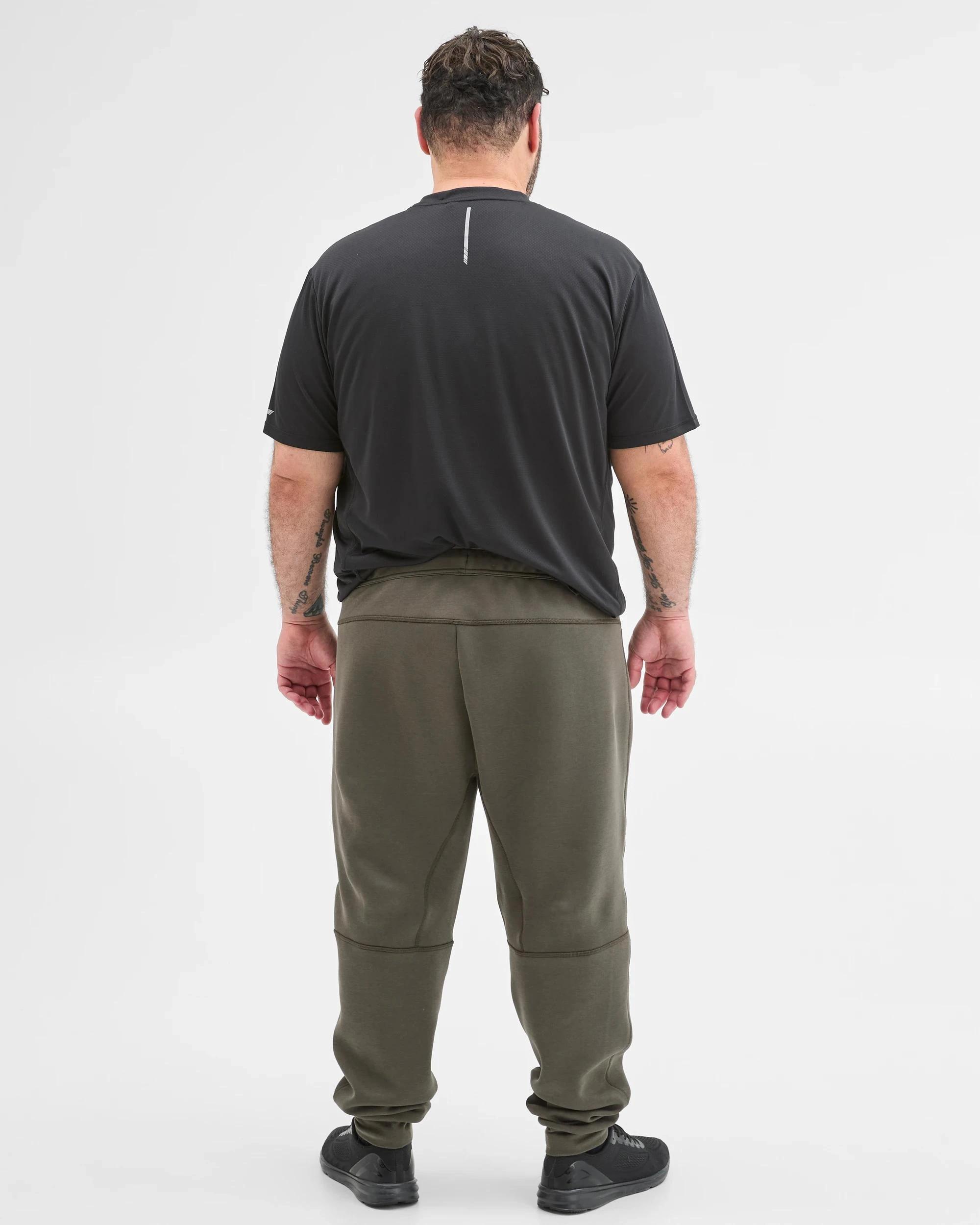 4 Target Man Plus Plus Size Australian Cotton Blend Active Scuba Trackpants KHAKI, 4 of 5