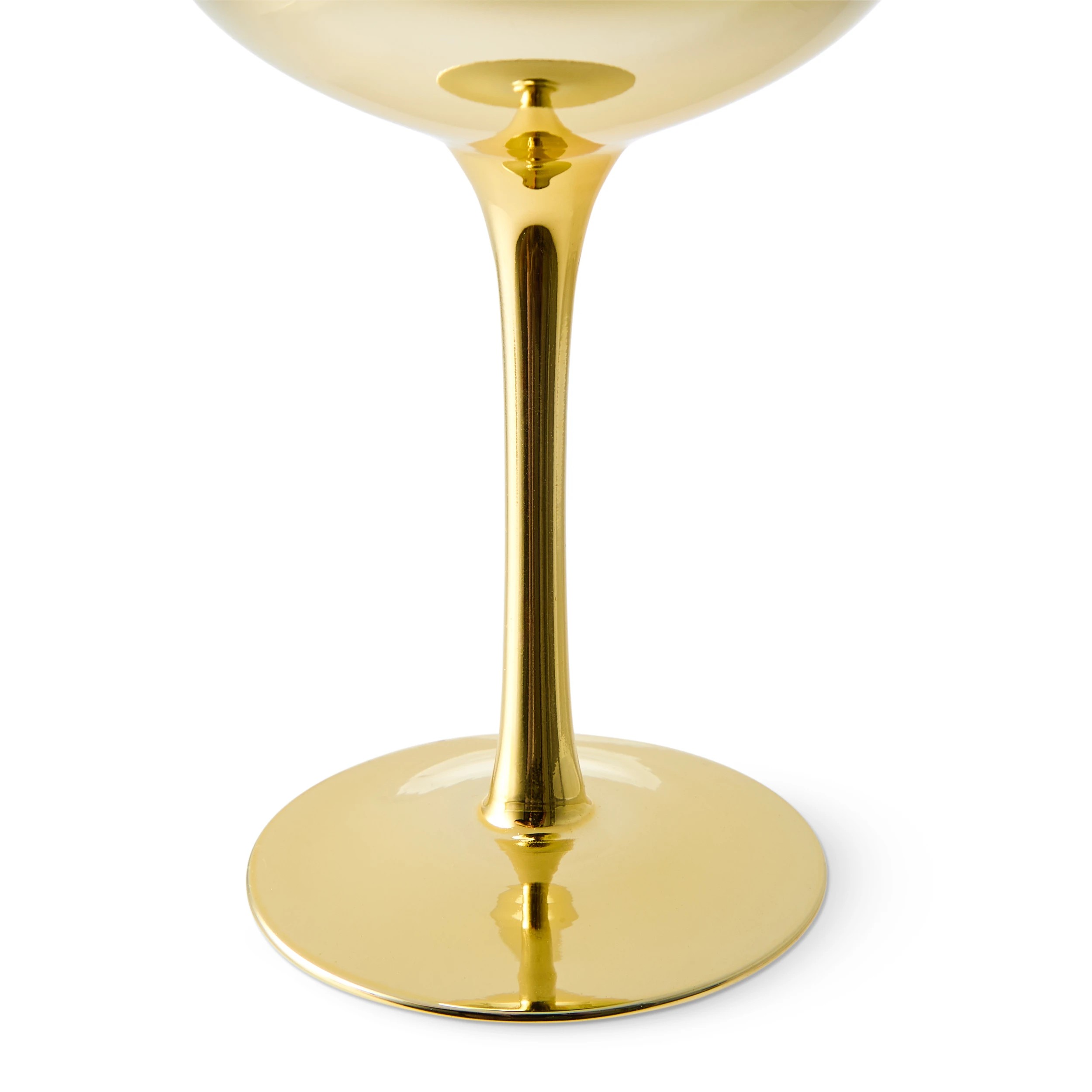 5 4 Gold Look Coupe Glasses, 5 of 6