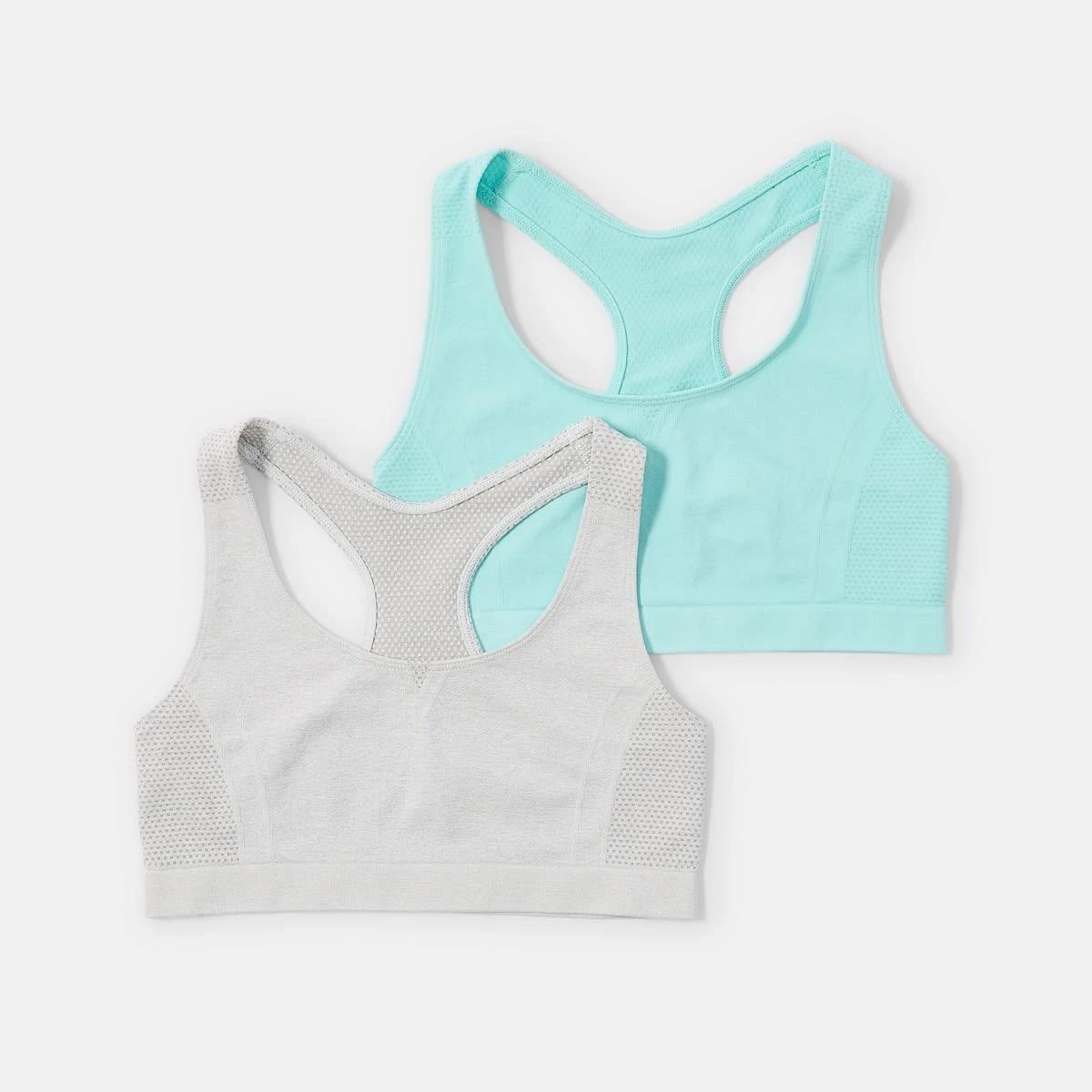 2 2 Pack Seamfree Active Crop Top TURQUOISE, 2 of 4