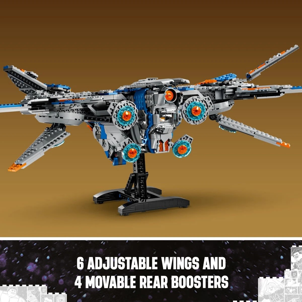 6 LEGO Marvel Guardians of the Galaxy: The Milano Spaceship 76286, 6 of 10