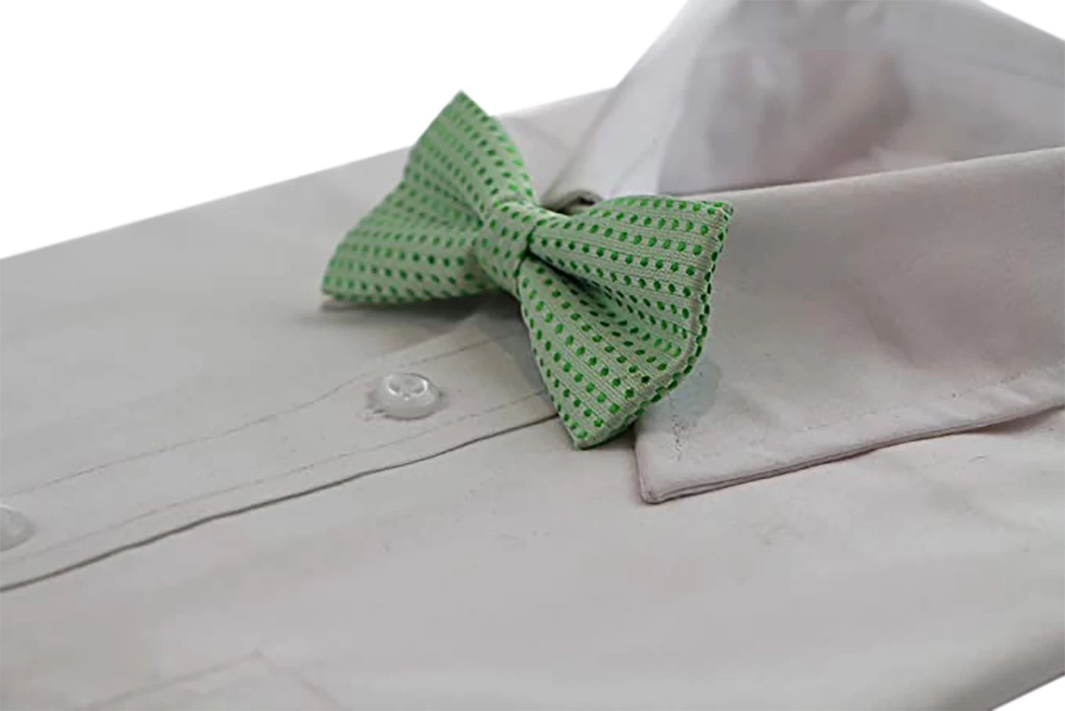 5 Zasel Boys Light Green Polka Dot Pattern Bow Tie - Green, 5 of 5