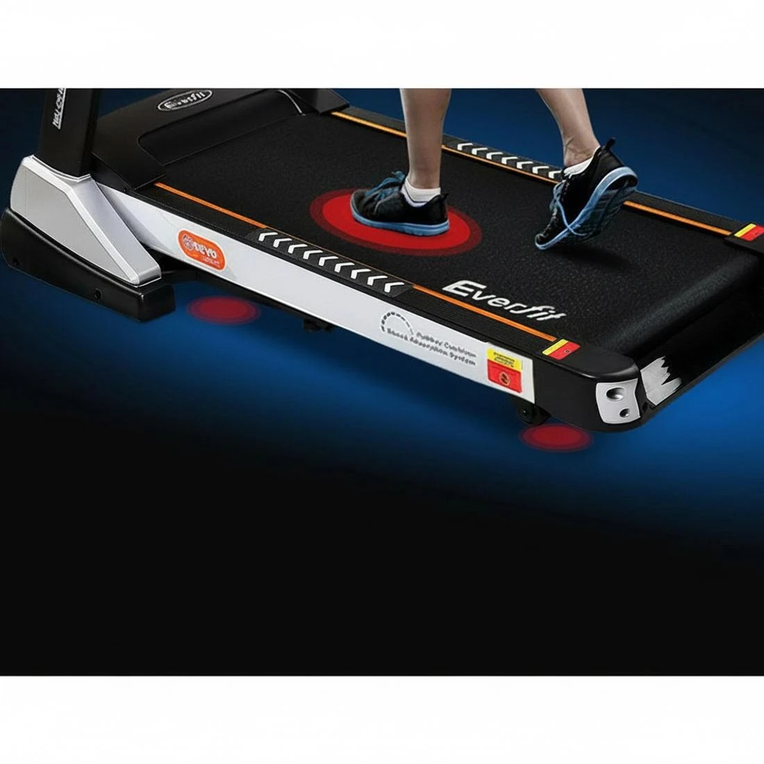 6 Everfit Treadmill Electric Auto Incline Spring Home Gym Fitness Exercise - Black, 6 of 8