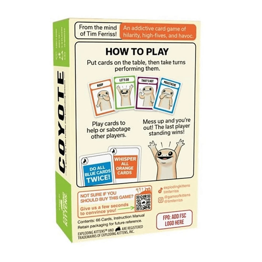 2 Coyote Card Game, 2 of 2