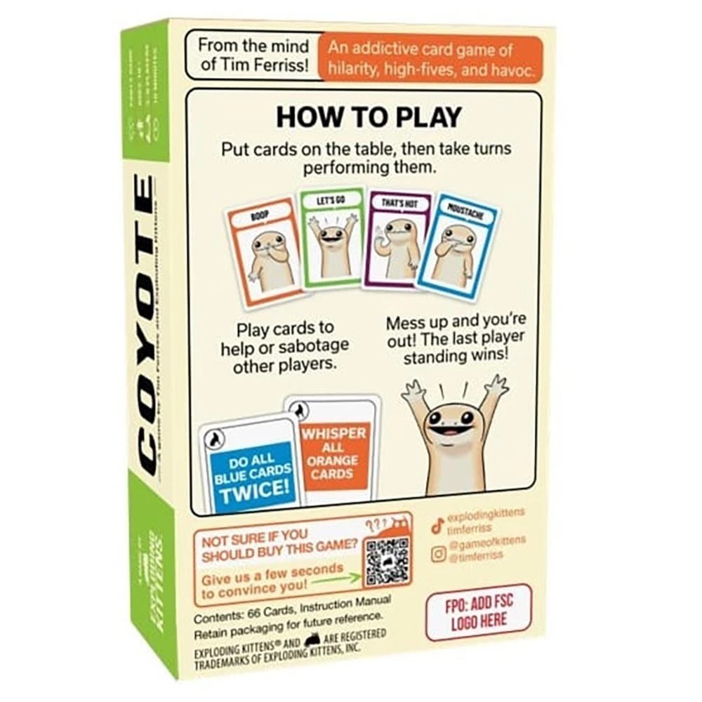 2 Coyote Card Game, 2 of 2