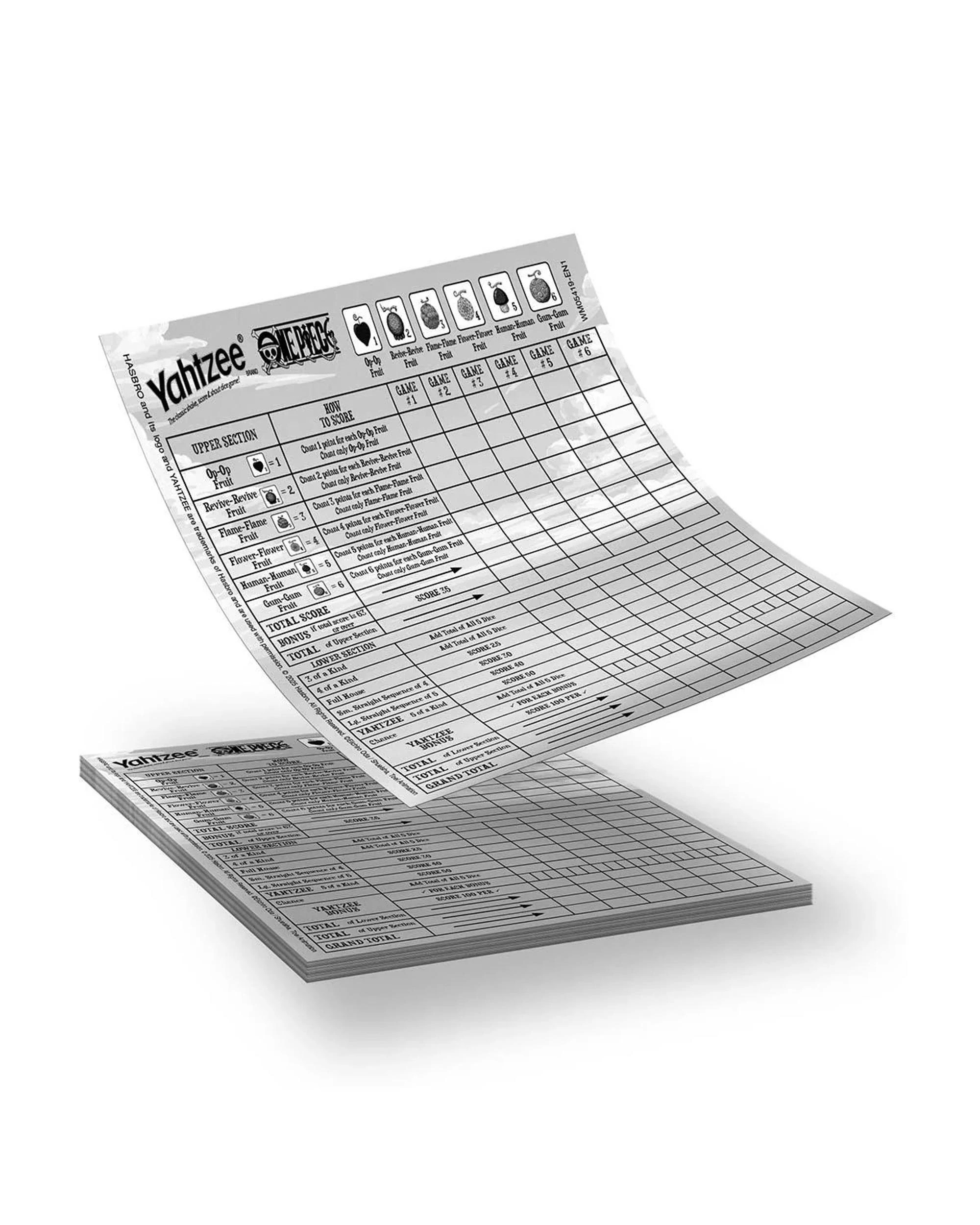 4 Yahtzee One Piece Dice Game, 4 of 4