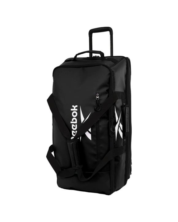 Reebok All Star Large 88L Leather Film Soft Shell Trolley Suitcase Luggage - Blue