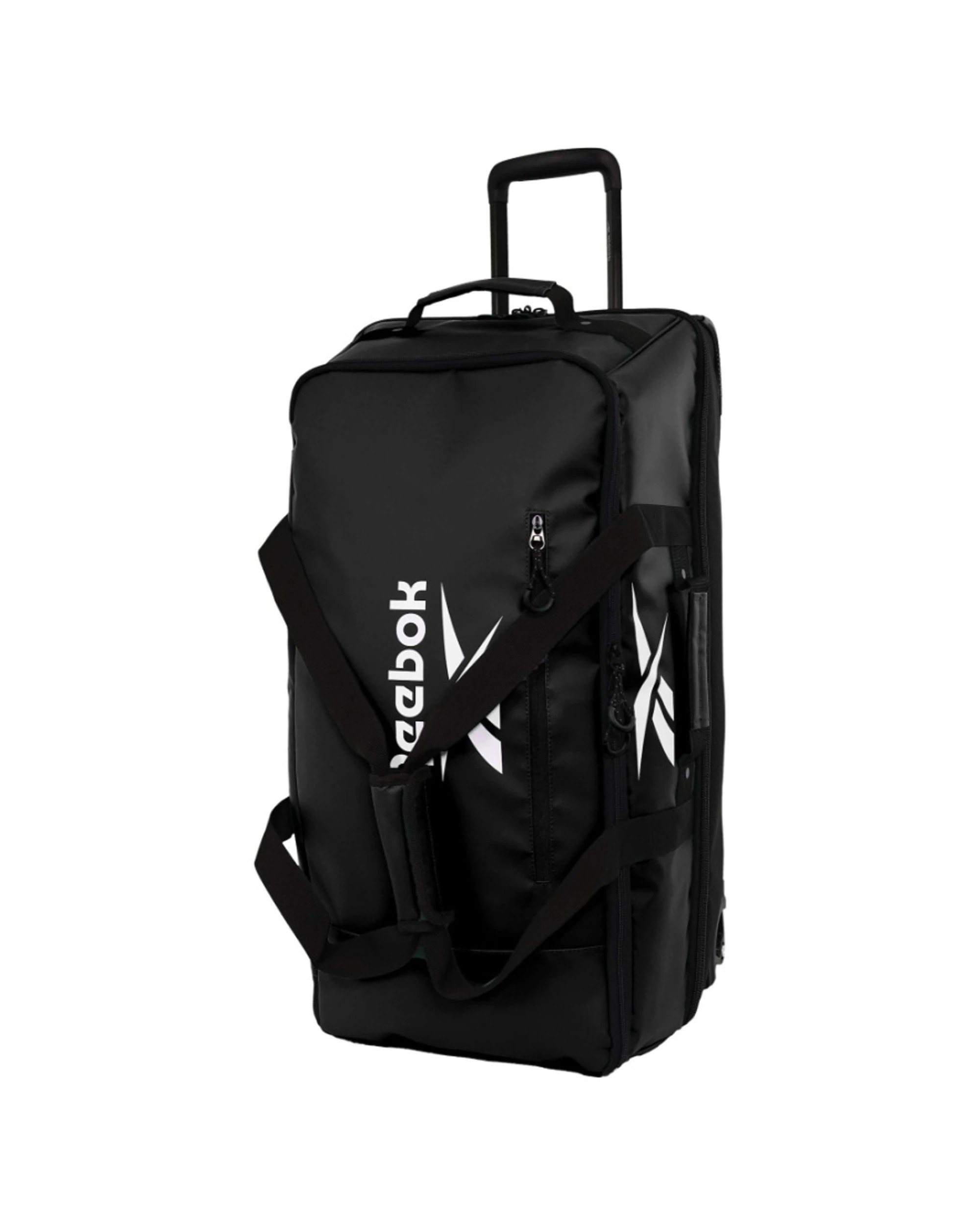 1 Reebok All Star Large 88L Leather Film Soft Shell Trolley Suitcase Luggage - Blue, 1 of 7