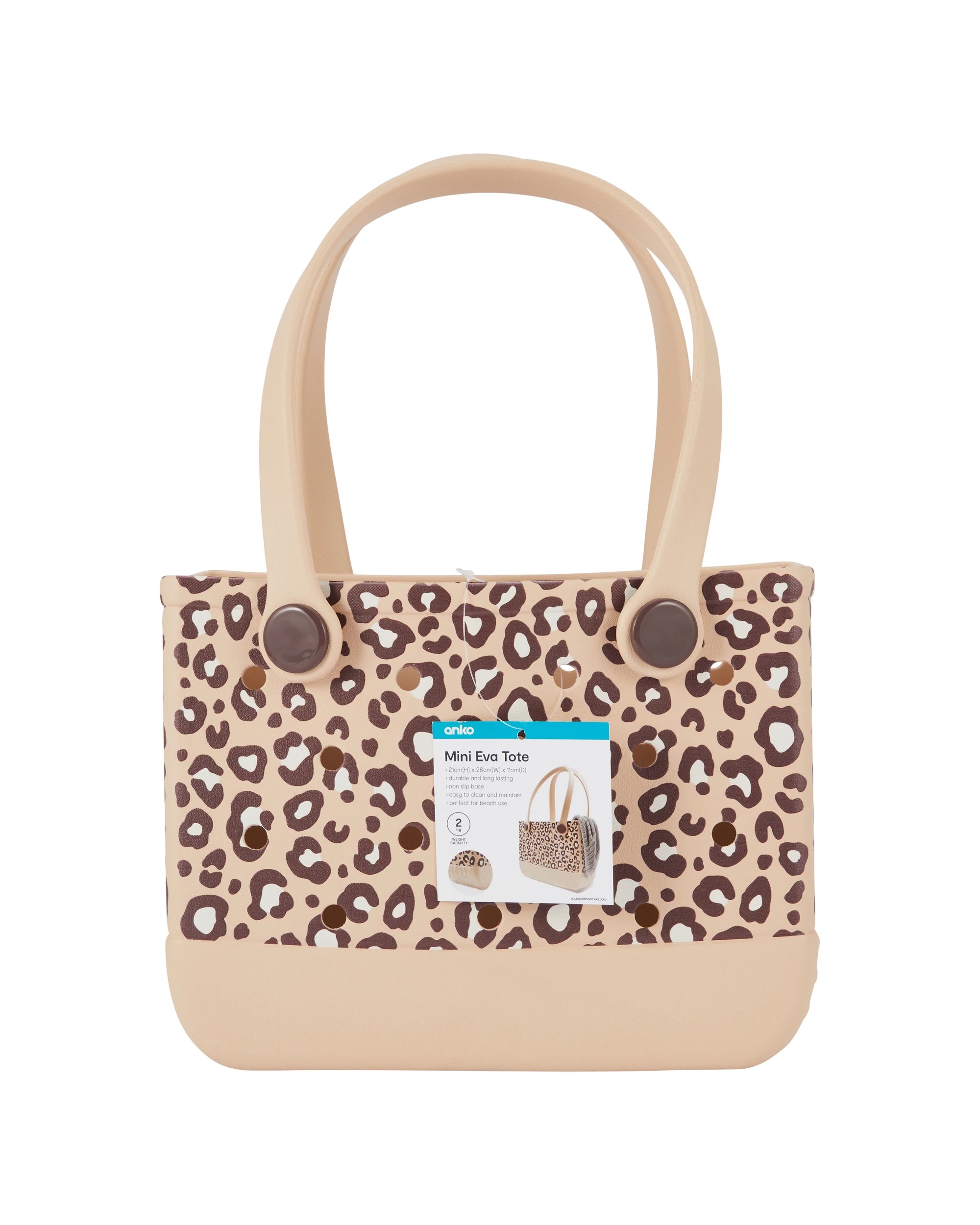 4 Mini EVA Tote - Leopard, 4 of 4