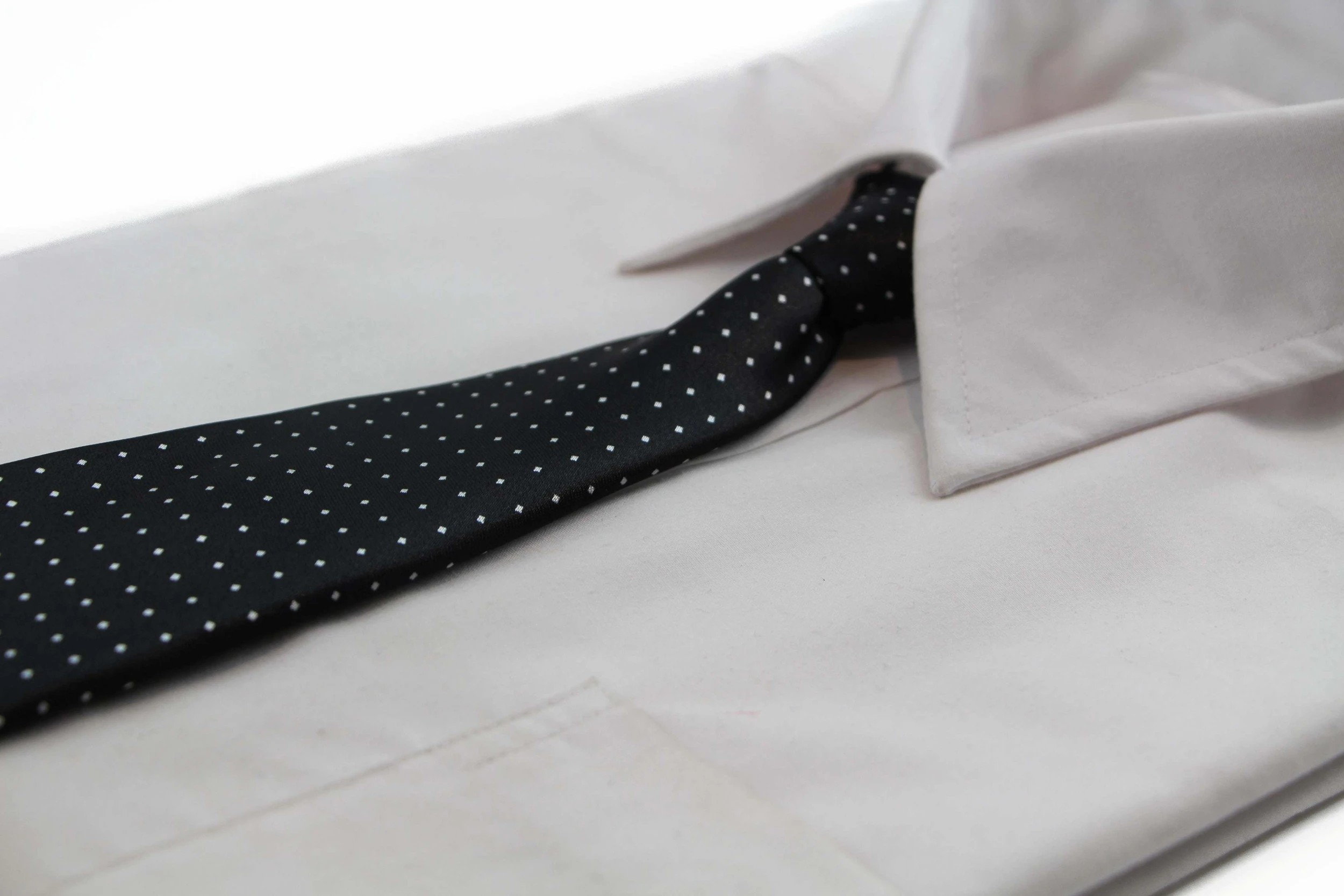 3 Zasel Kids Boys Black & White Patterned Elastic Neck Tie - Little Diamonds - Multi, 3 of 3
