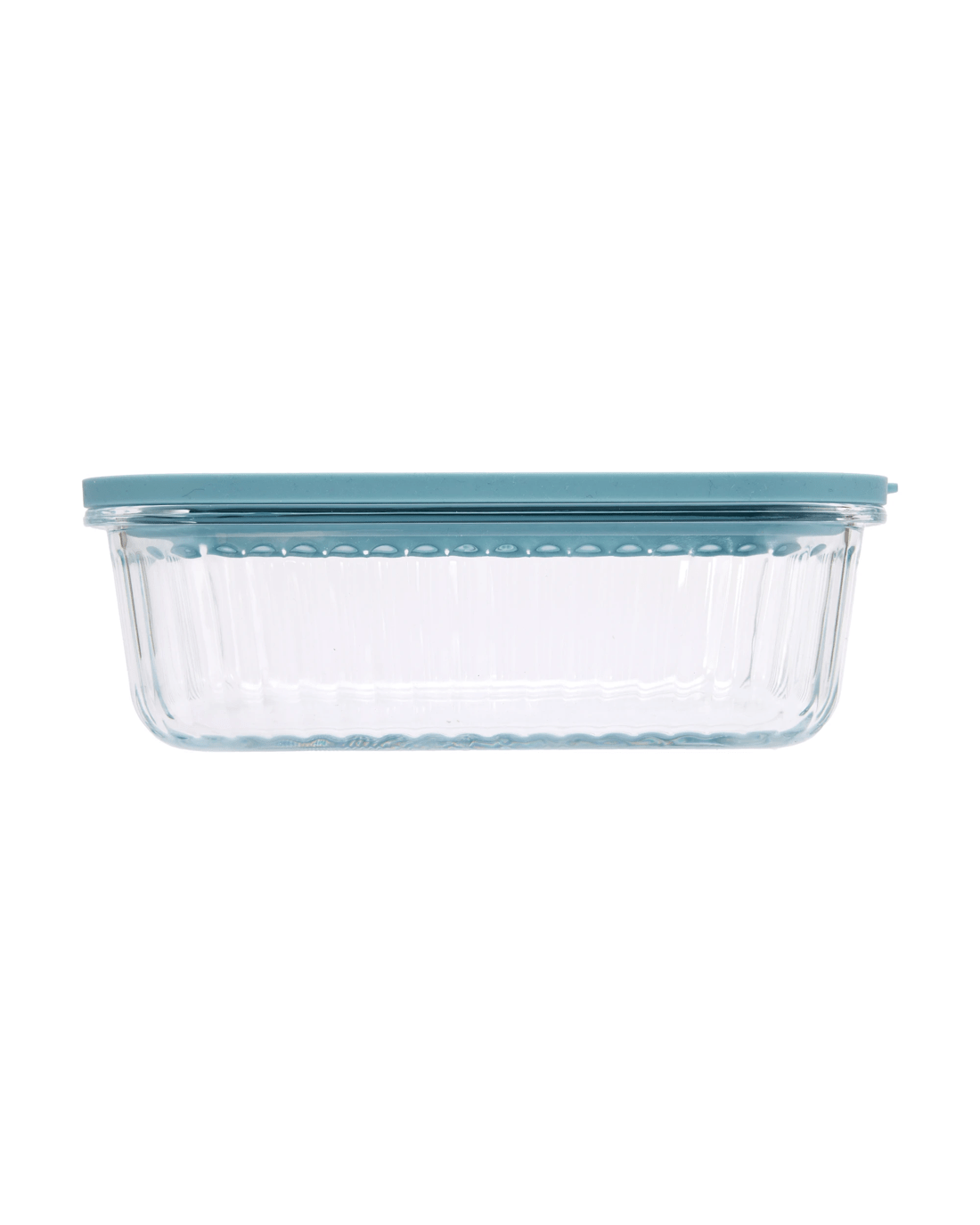 2 1.4L Ribbed Glass Container, 2 of 4