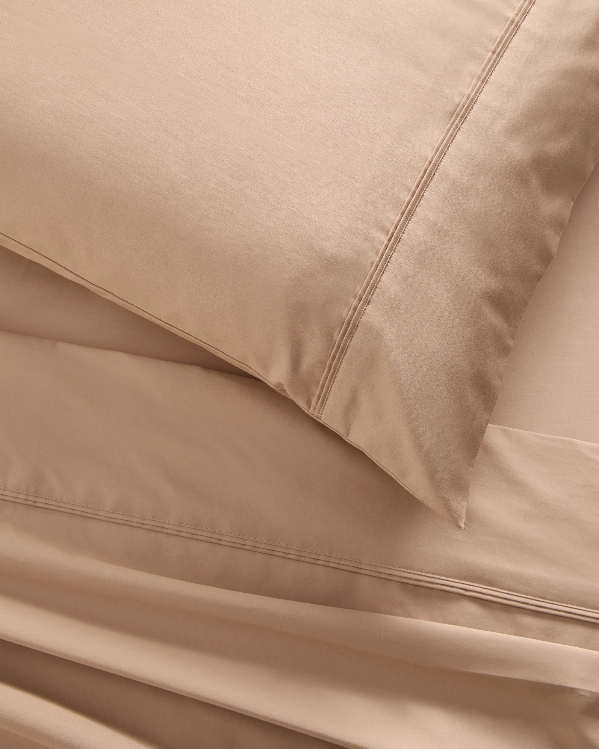 2 Target Egyptian Cotton 600 Thread Count Extra Deep Sheet Set - Queen Bed - Natural, 2 of 3