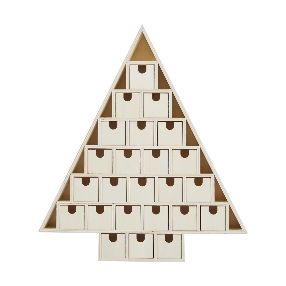 1 Christmas Craft DIY Wooden Advent Calendar, 1 of 4