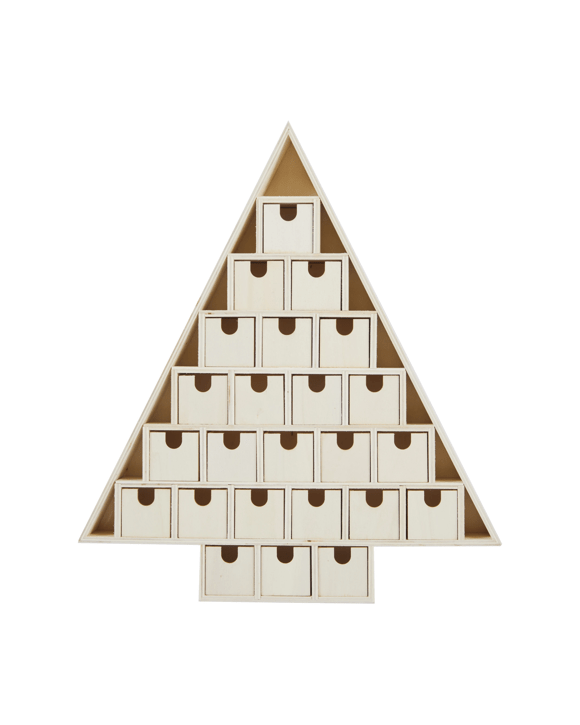 Christmas Craft DIY Wooden Advent Calendar