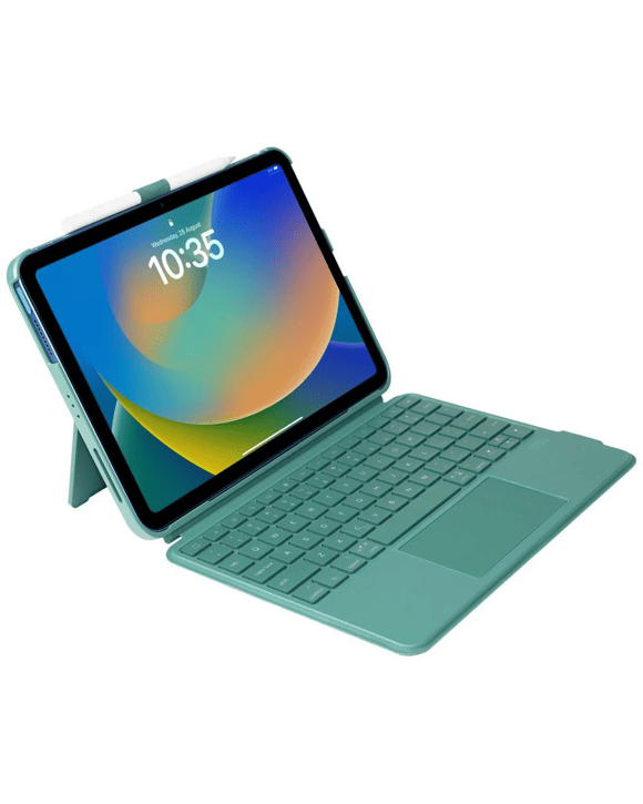 J.Burrows Keyboard Folio iPad A16/10th Gen/Air/Pro 11" Green