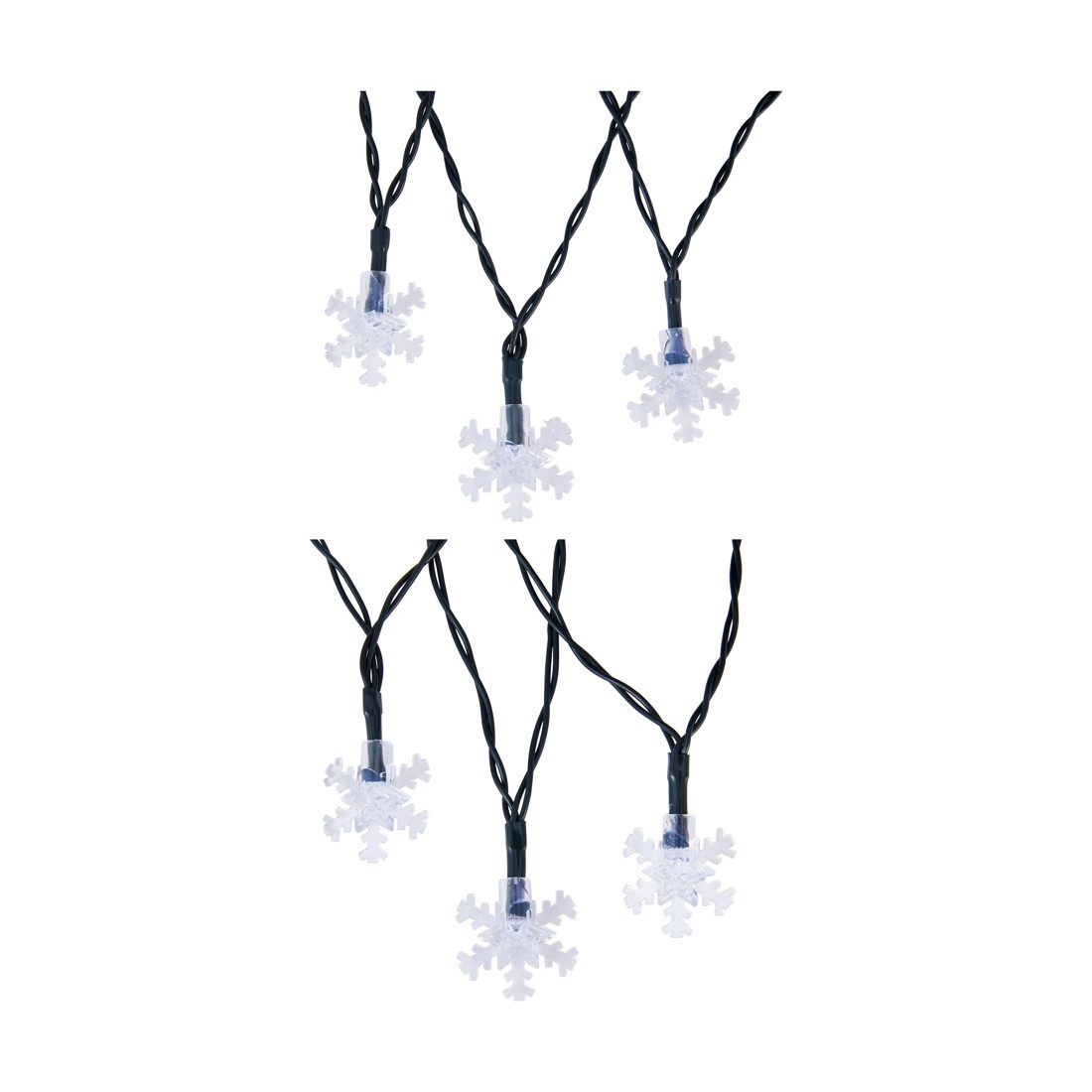 3 Low Voltage 25 LED Snowflake String Lights - Assorted, 3 of 7