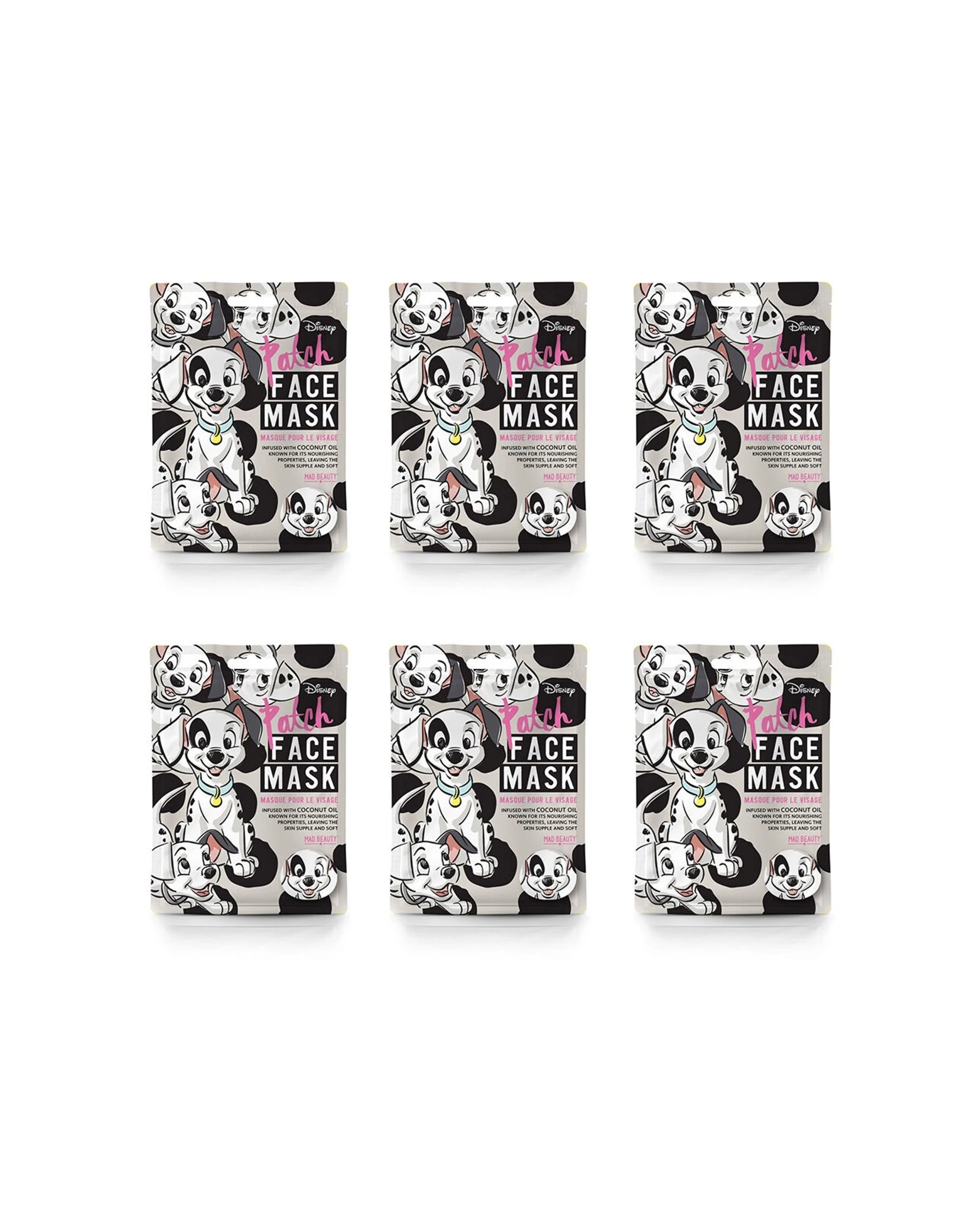 1 Disney 6PK Animal Series Patch Skincare Scented Sheet Face Mask 25ml - Multi, 1 of 2