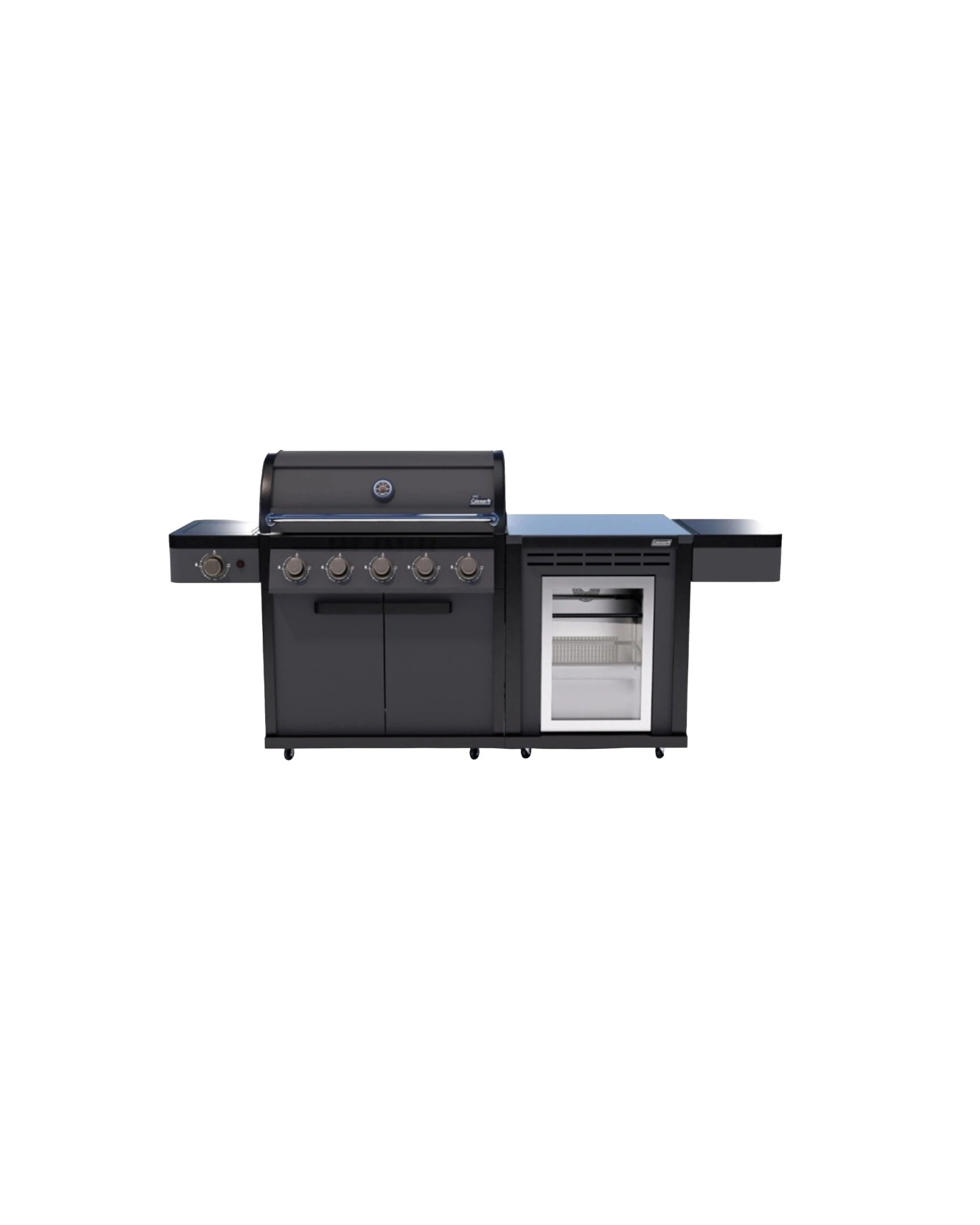 1 Coleman Pro Series 5 Burner Kitchen With Fridge Module Matt - Black, 1 of 6