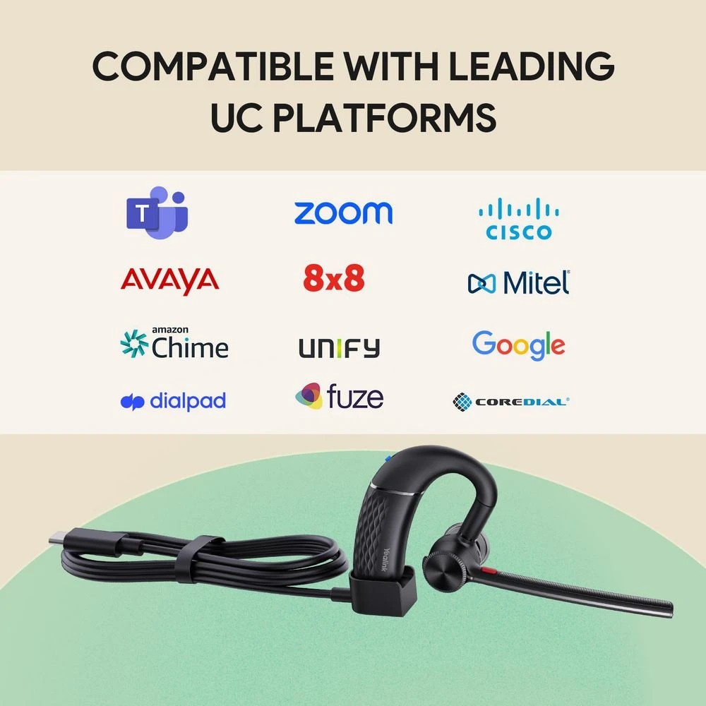 6 Yealink BH71 Lite Mono Bluetooth Headset Black, 6 of 7