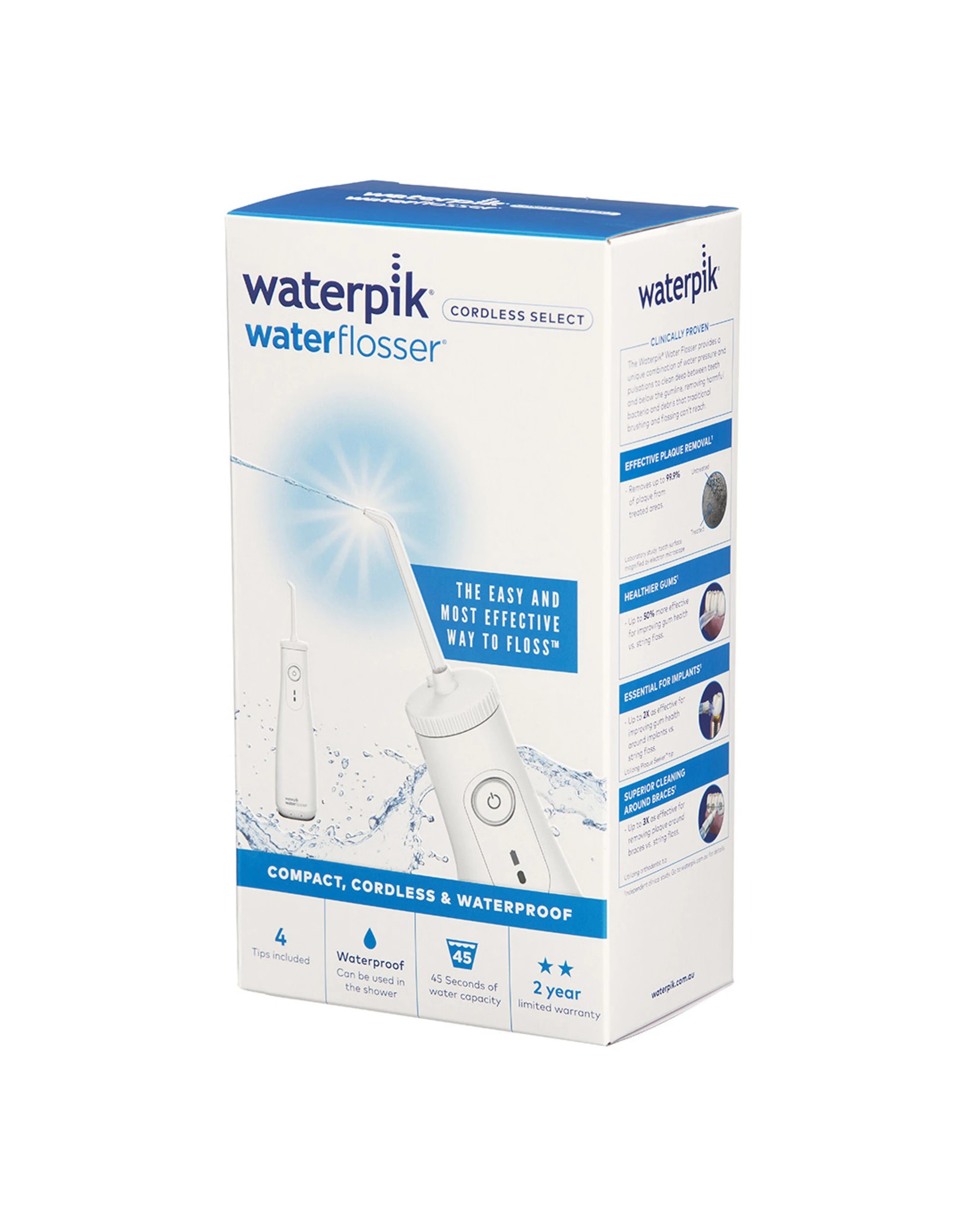 3 Waterpik Cordless Select Water Flosser w/ 4 Tips - White, 3 of 3