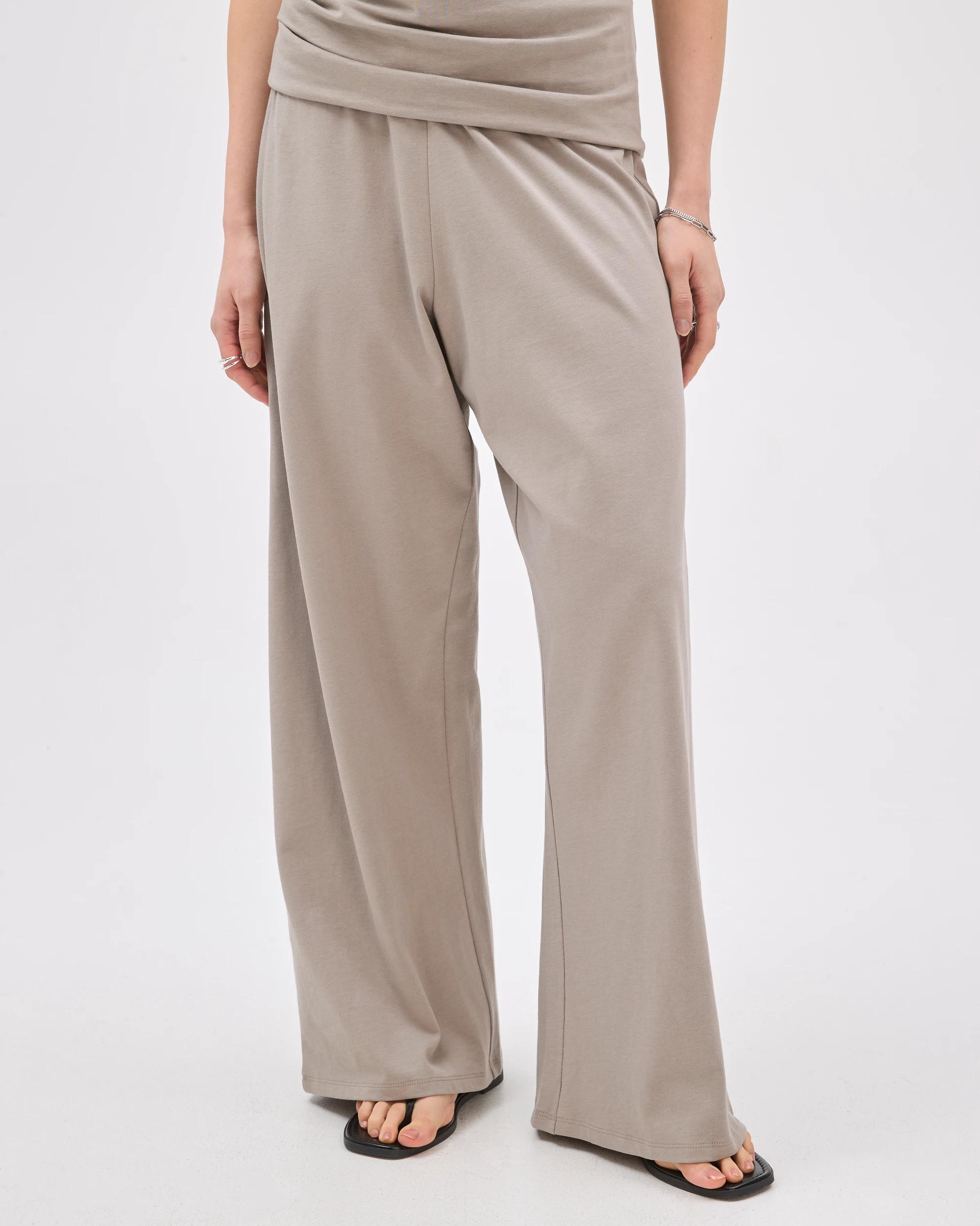 2 Lily Loves Australian Cotton Straight Leg Frill Pants PORTOBELLO, 2 of 6